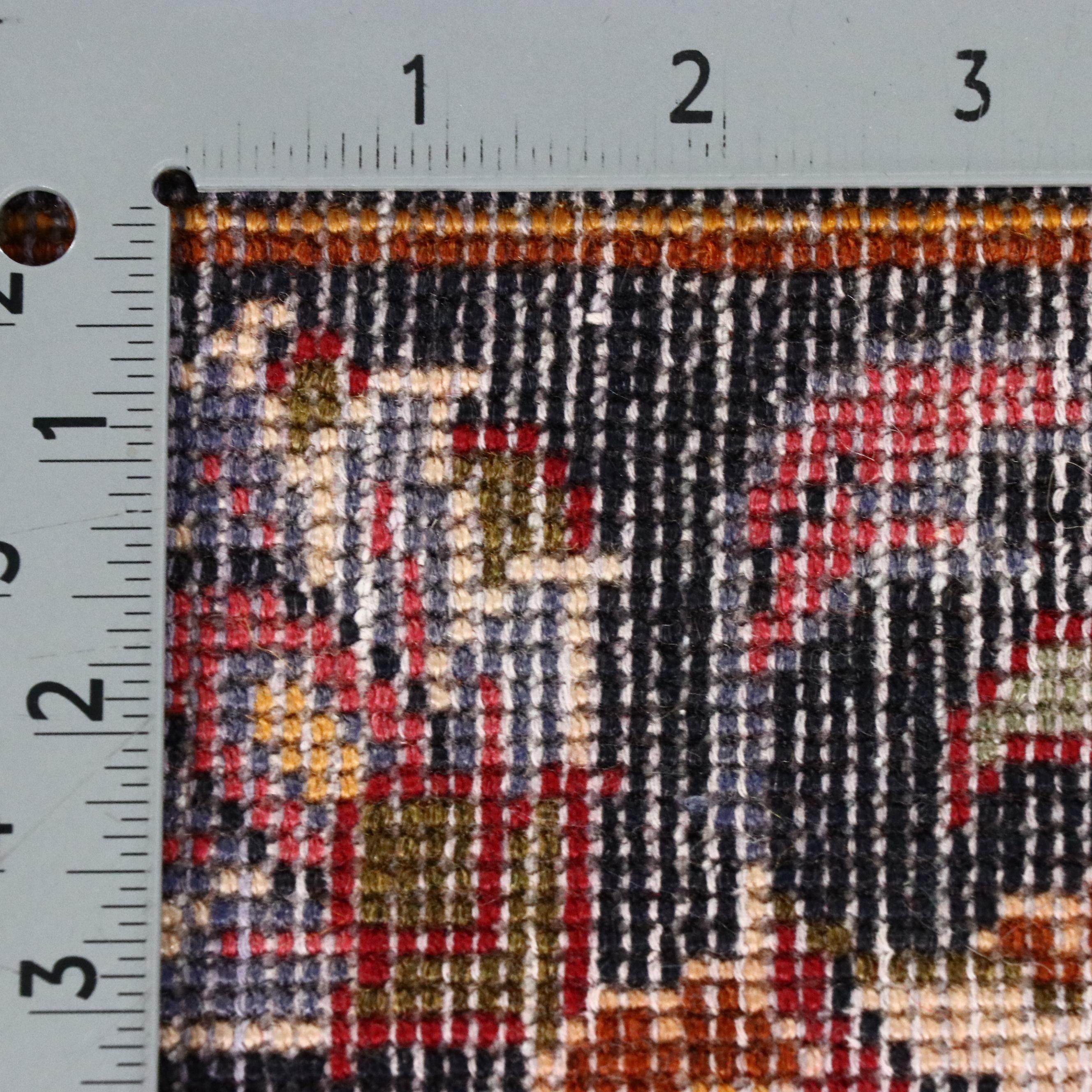 8'10 x 12'10 Hand-Knotted Persian Kashan Room Sized Rug