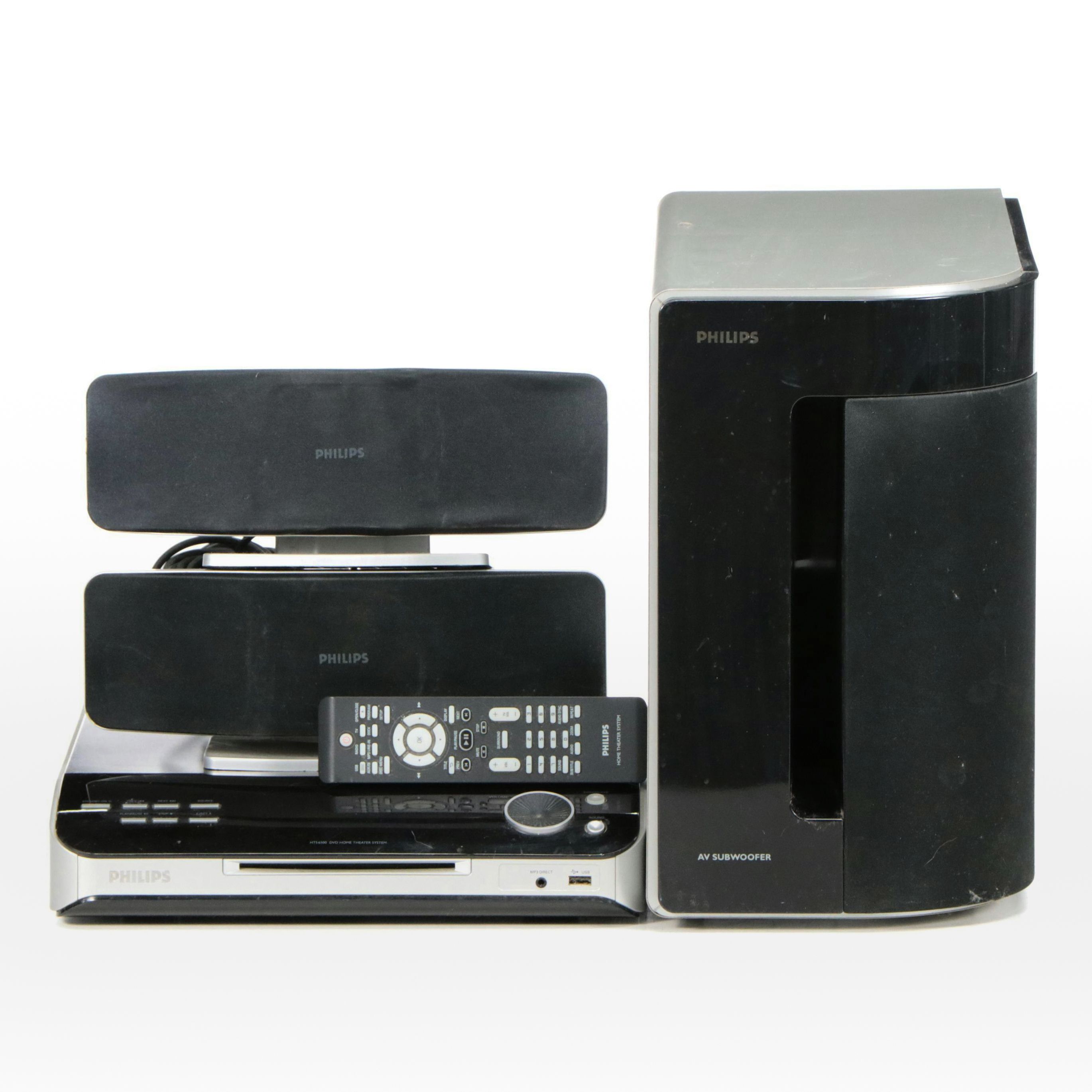 Philips HTS6500 DVD Home Theater System with Speakers and Subwoofer