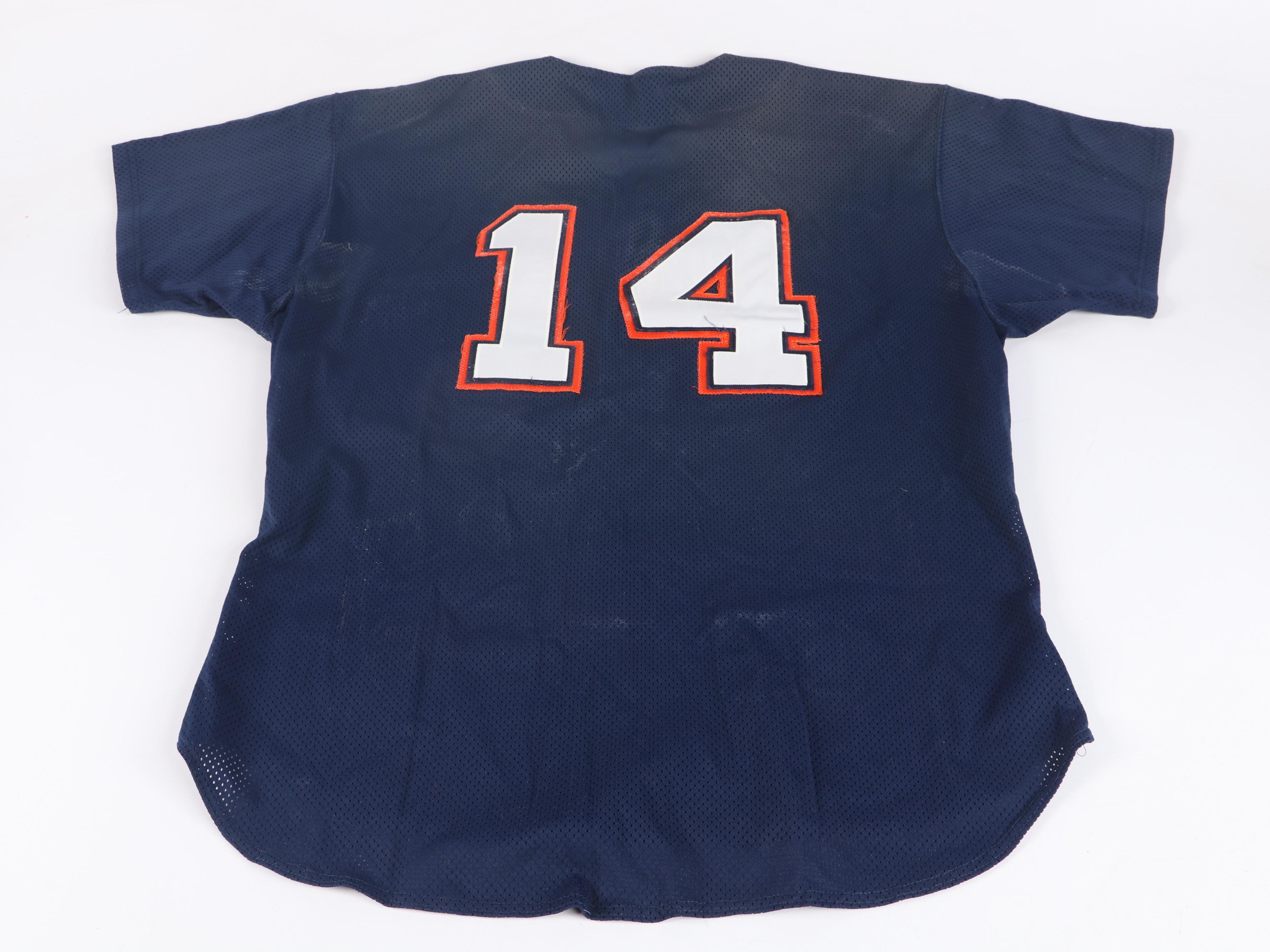 Phil Nevin Player Issued Detroit Tigers Jersey with Mike Henneman Signed Hat