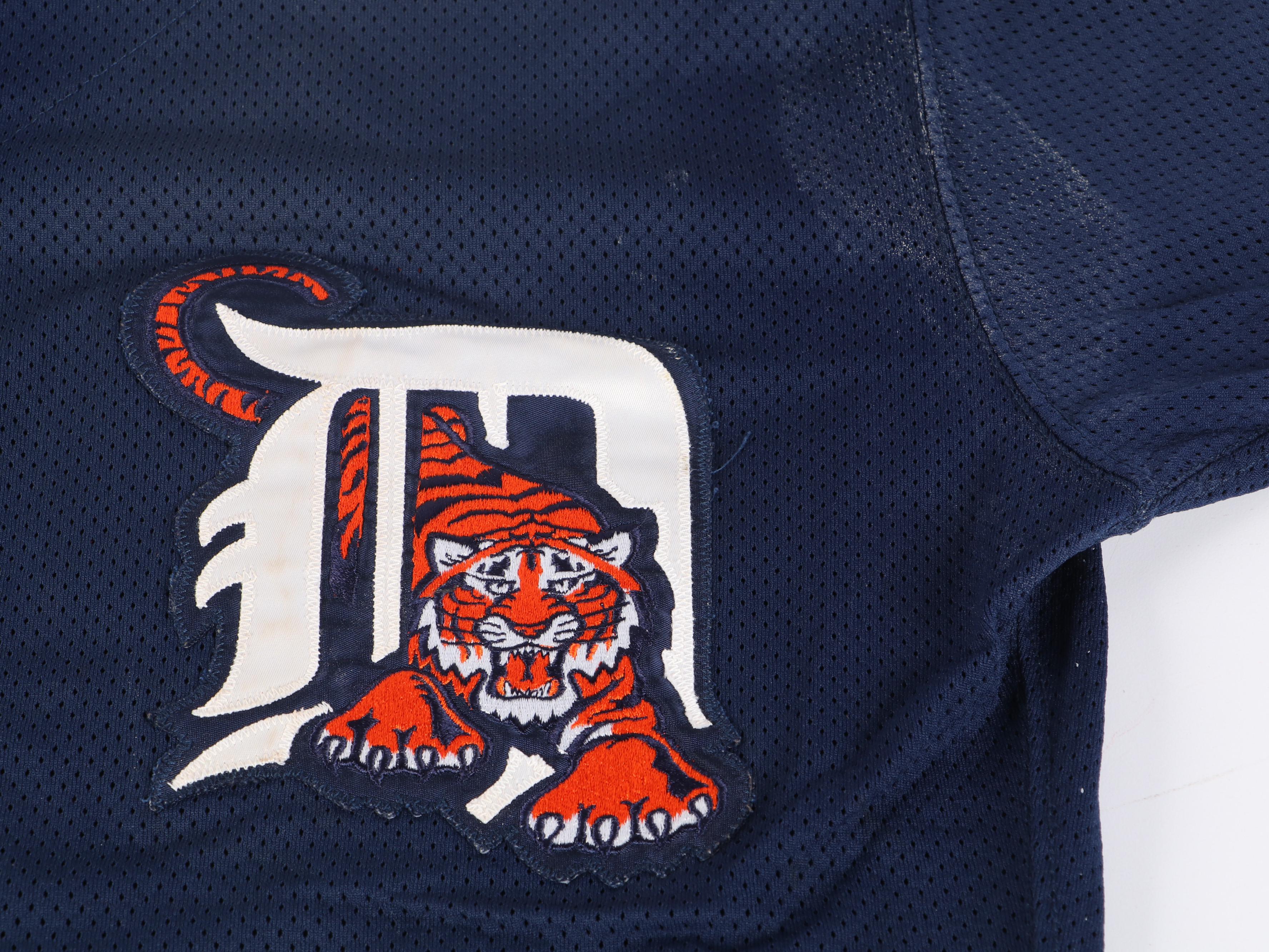 Phil Nevin Player Issued Detroit Tigers Jersey with Mike Henneman Signed Hat