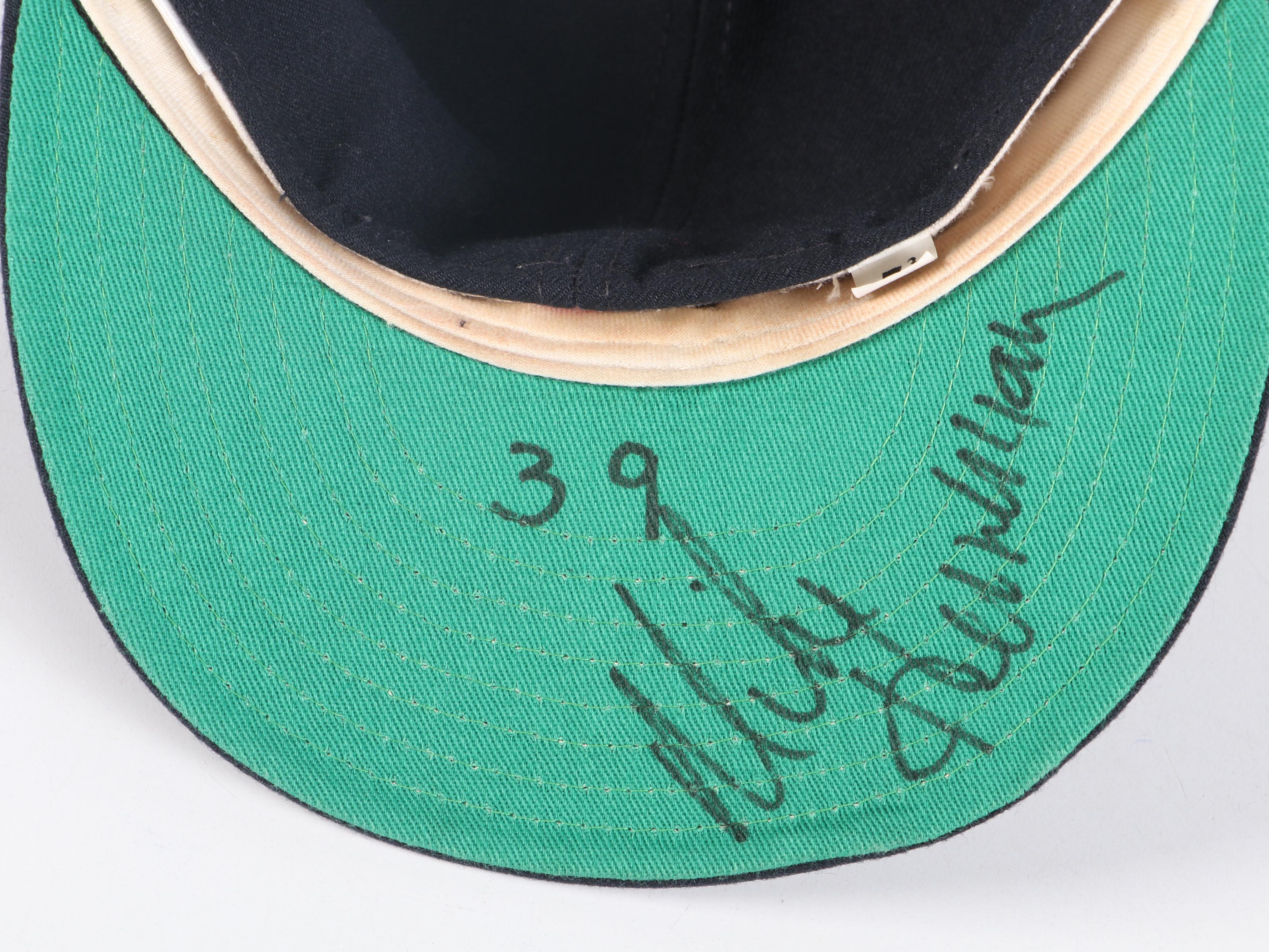 Phil Nevin Player Issued Detroit Tigers Jersey with Mike Henneman Signed Hat