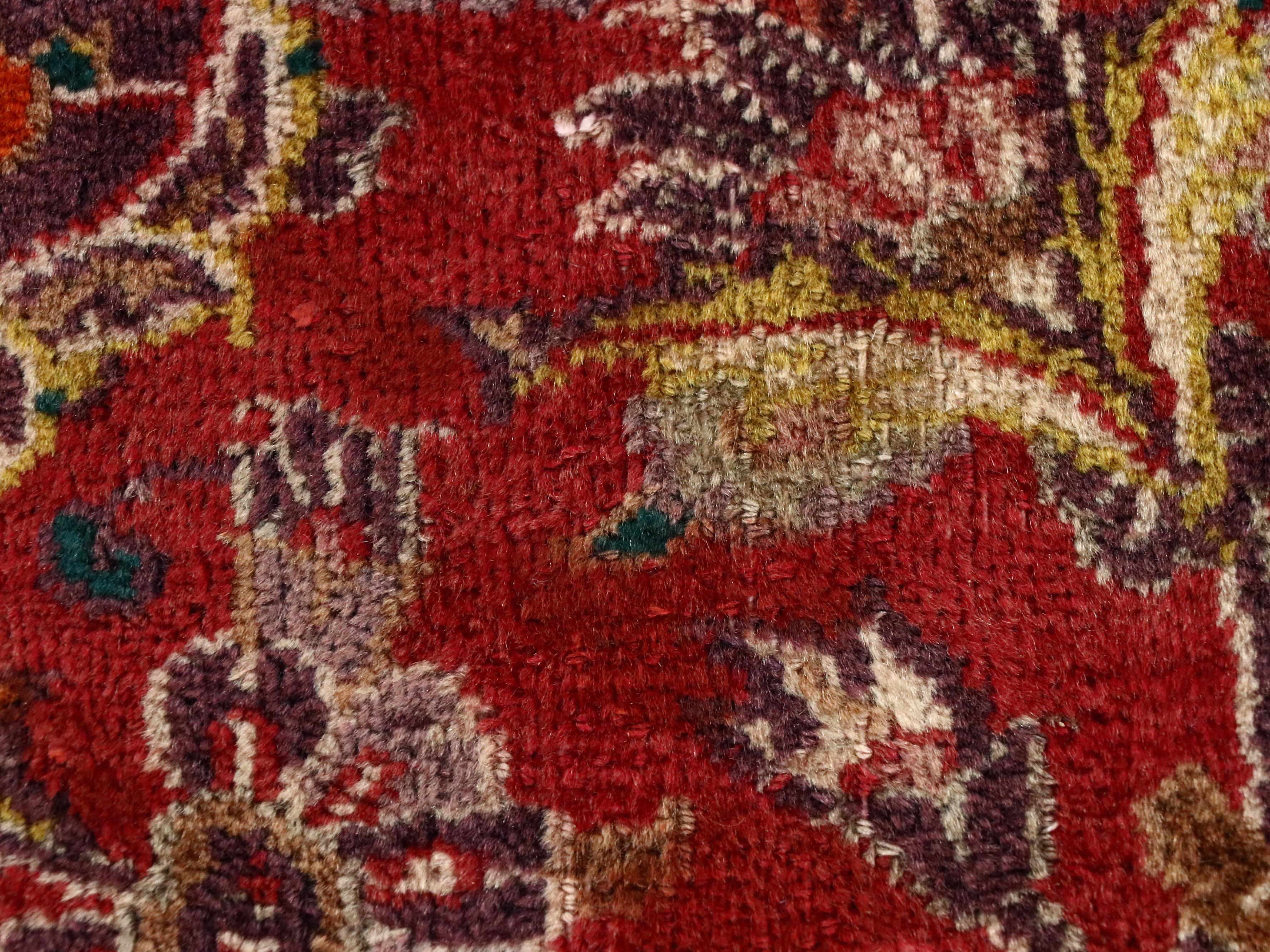 8'9 x 11'11 Hand-Knotted Persian Kerman Area Rug, Semi-Antique