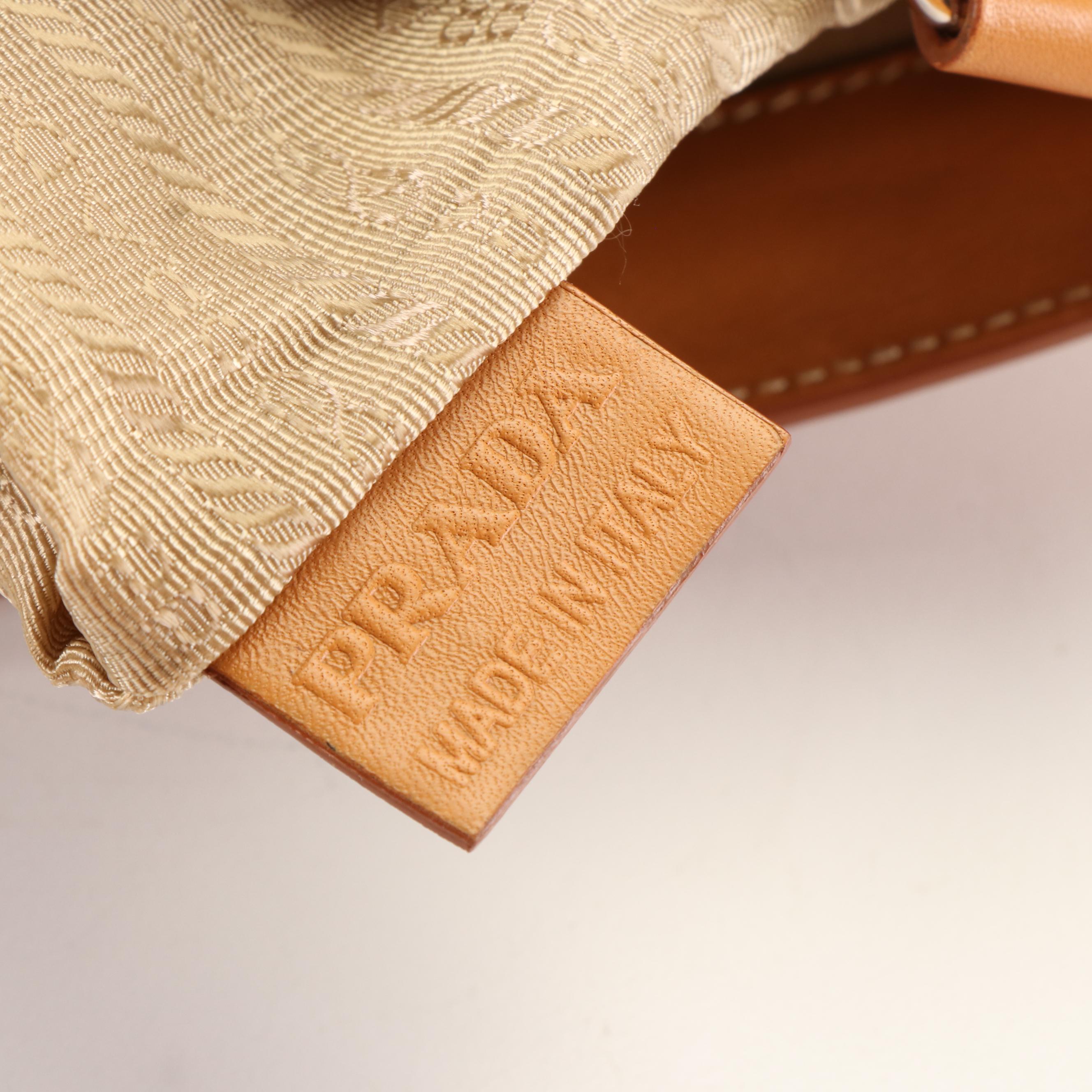 Prada Canapa Logo Crossbody Bag in Canvas and Leather