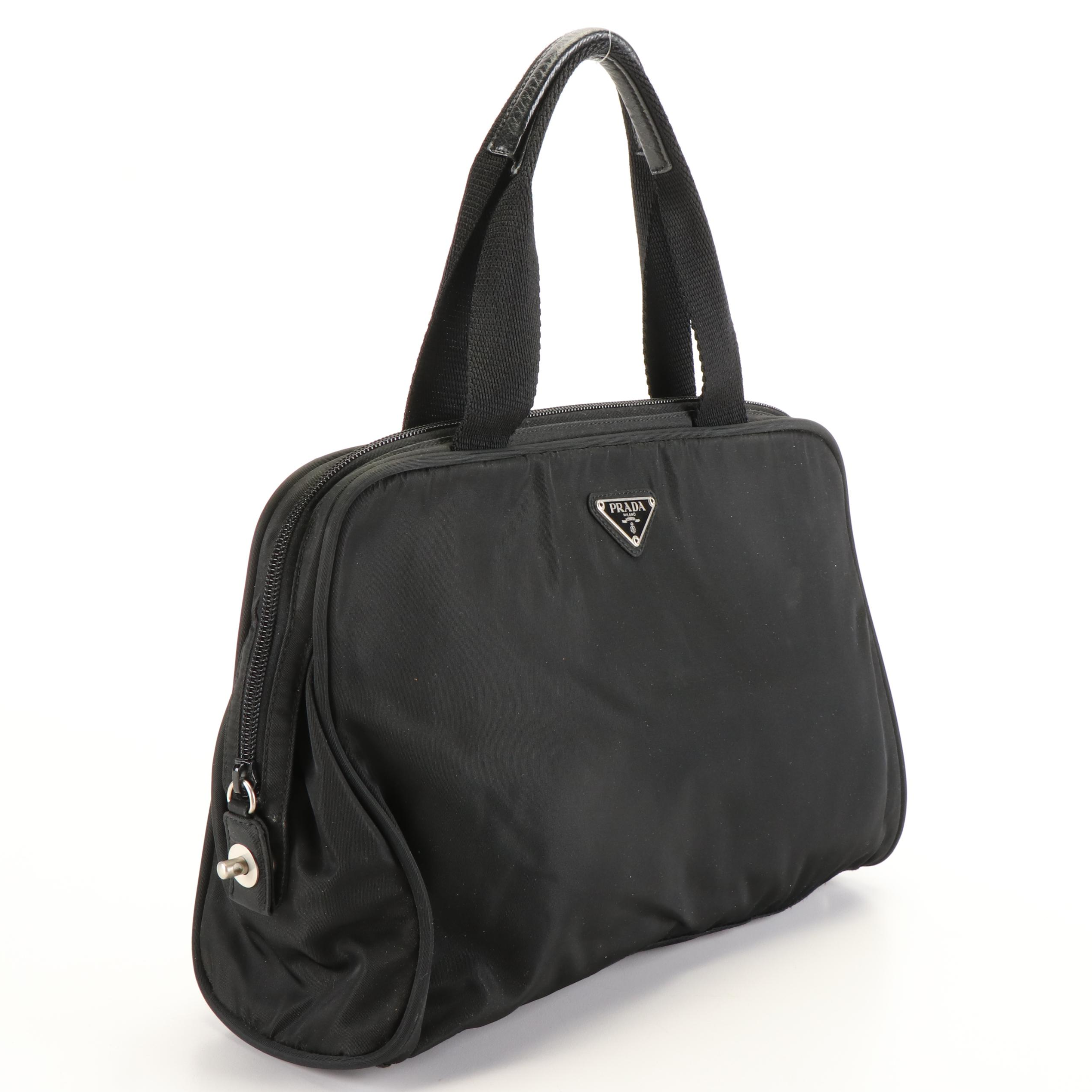 Prada Tessuto Handbag in Black Nylon