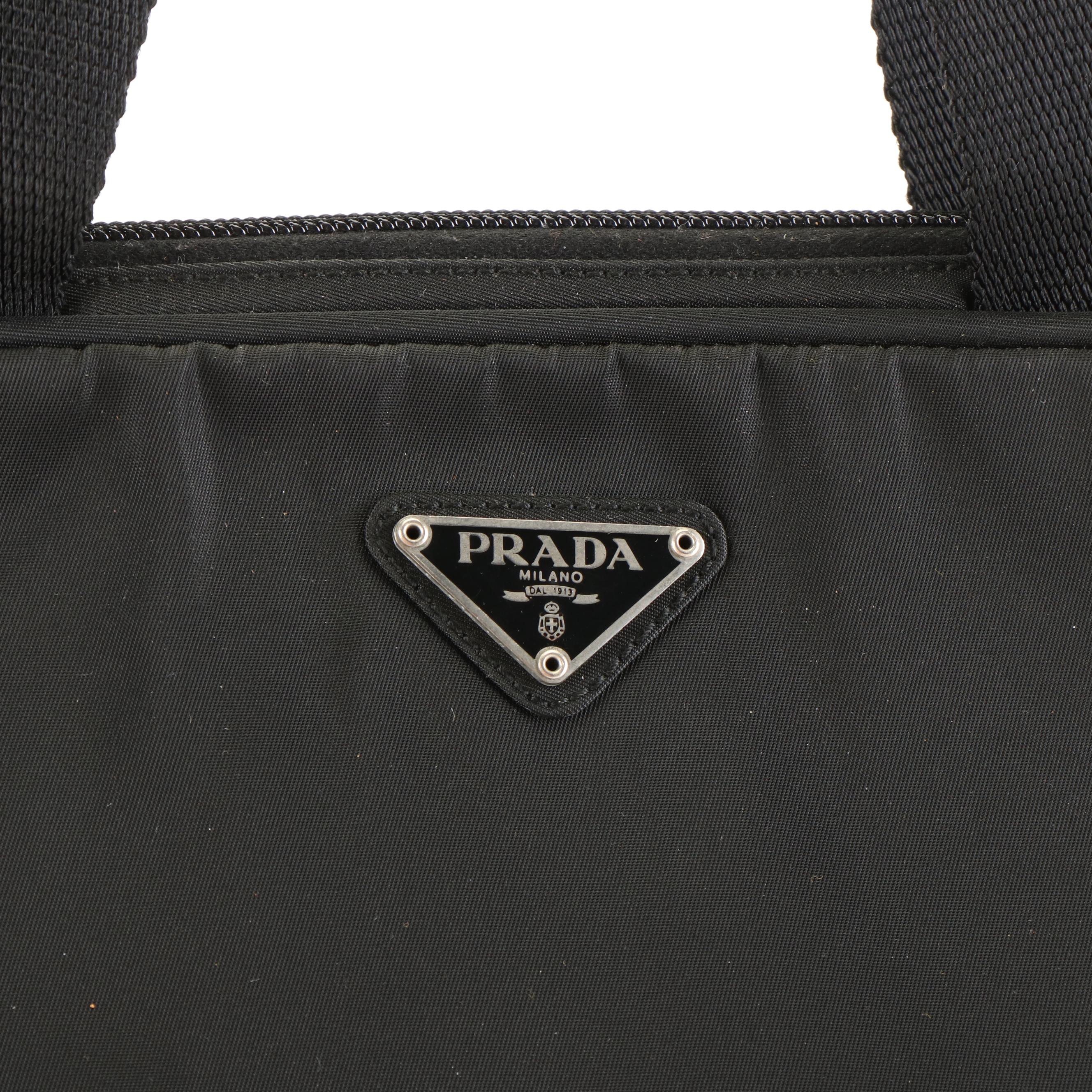 Prada Tessuto Handbag in Black Nylon