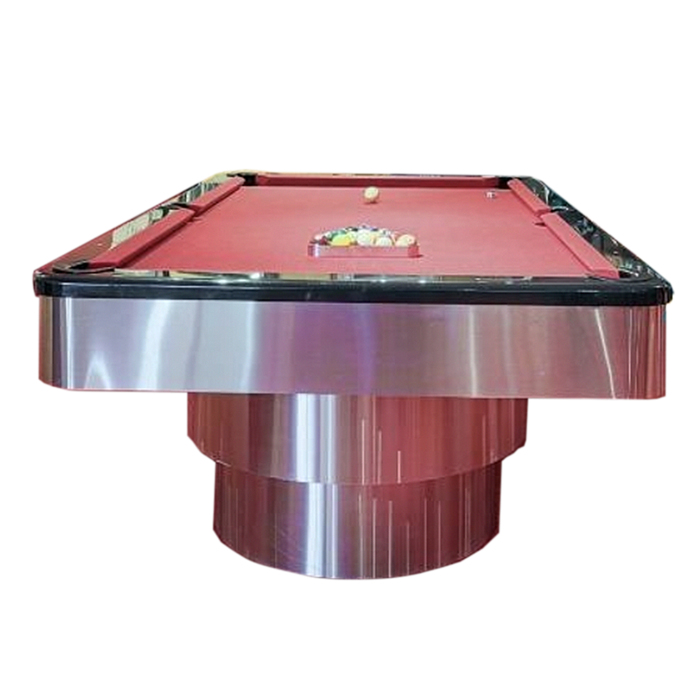 Art Deco Style Chrome Pool Table