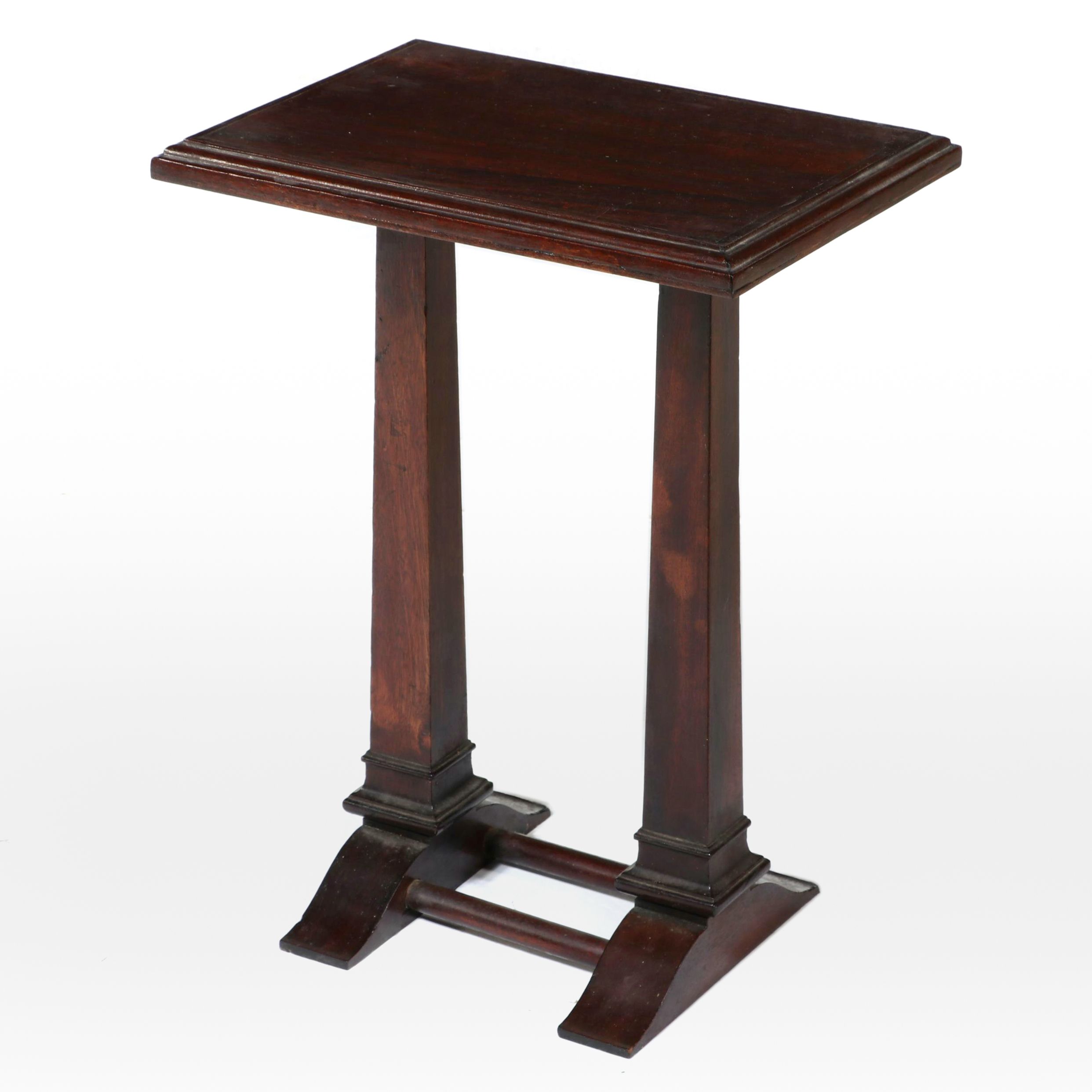 American Empire Revival Mahogany Side Table, Early 20th Century