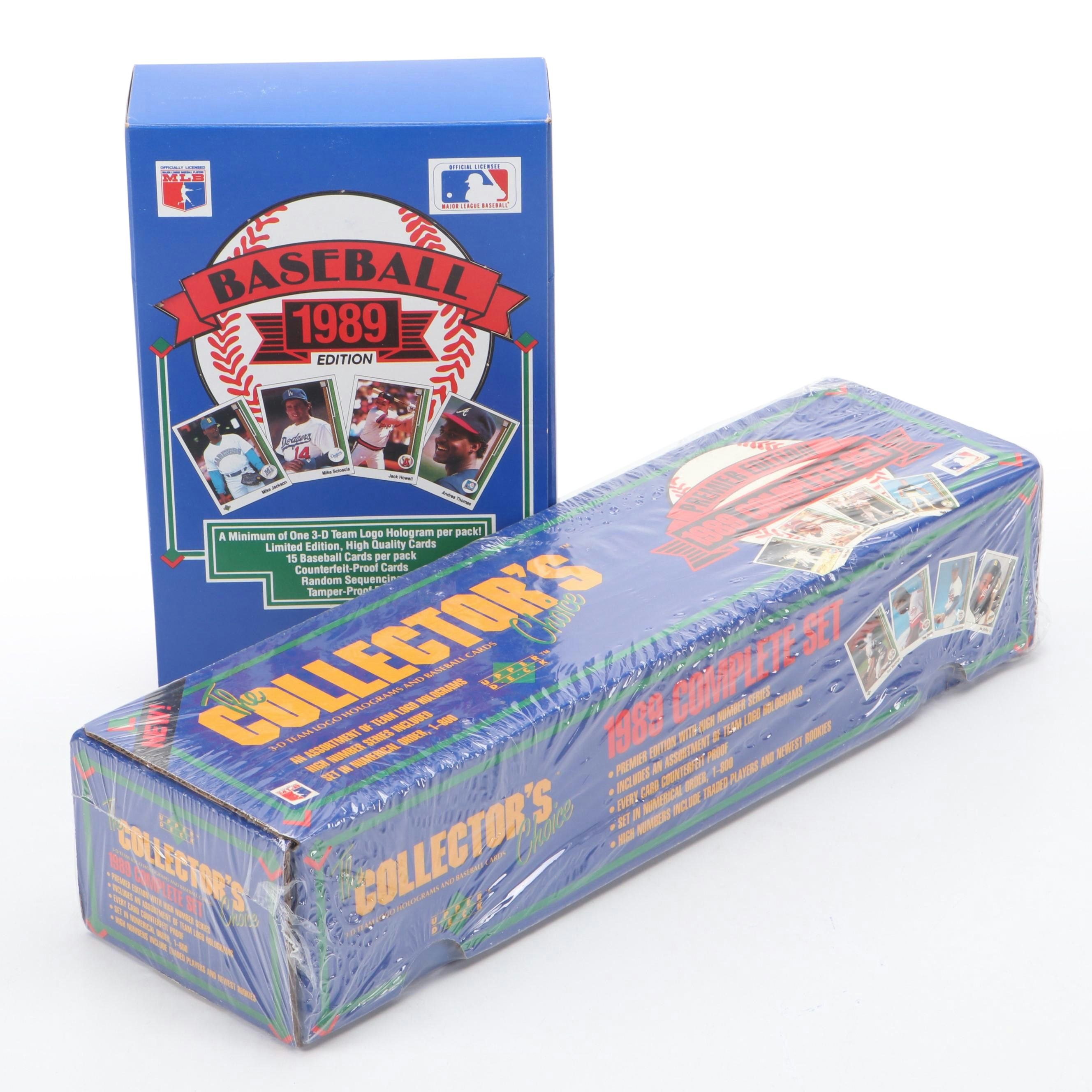 1989 Upper Deck Sealed Baseball Card Set with Sealed Wax Packs