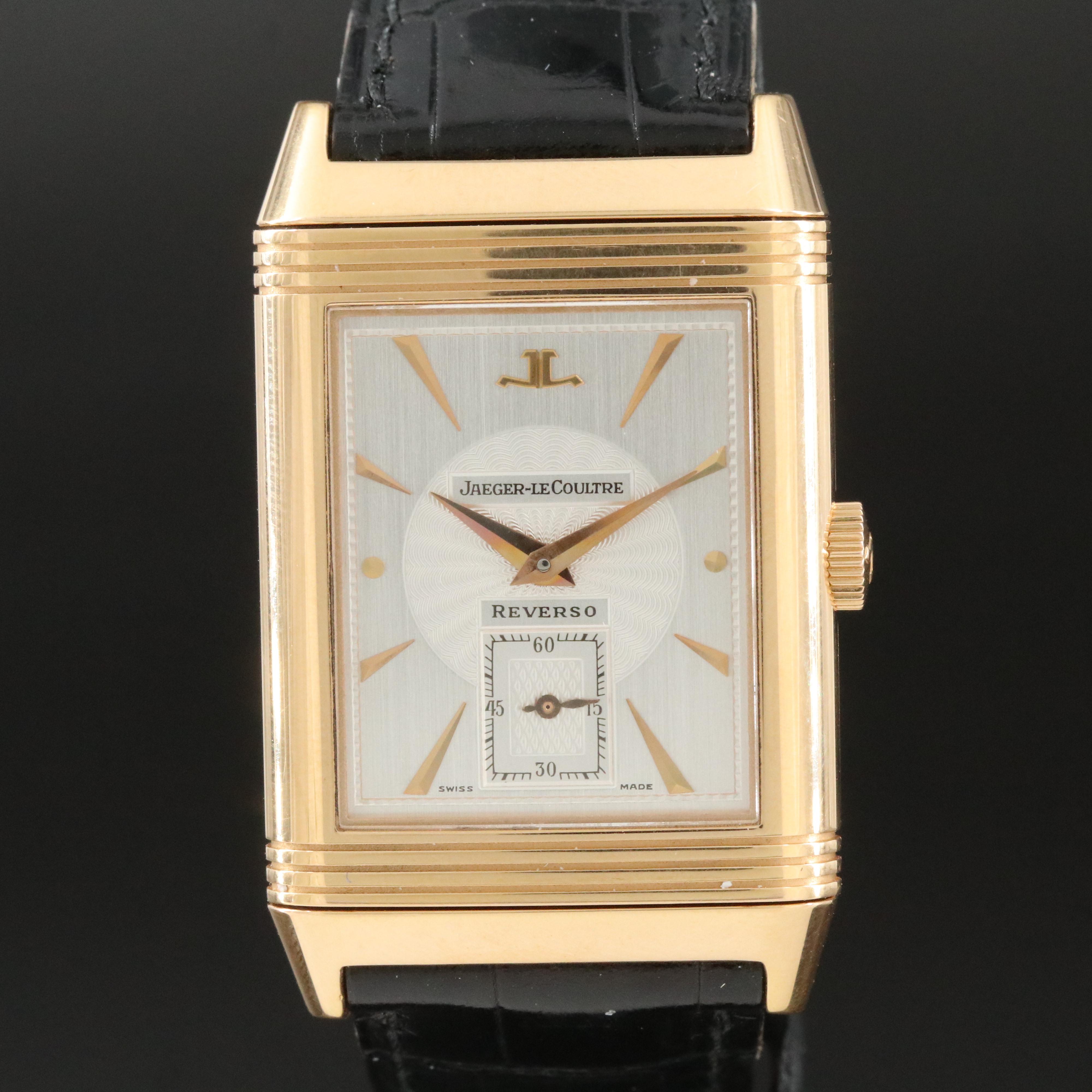 Jaeger LeCoultre Reverso Art Deco 18K Rose Gold ref. 270.240.623B Watch