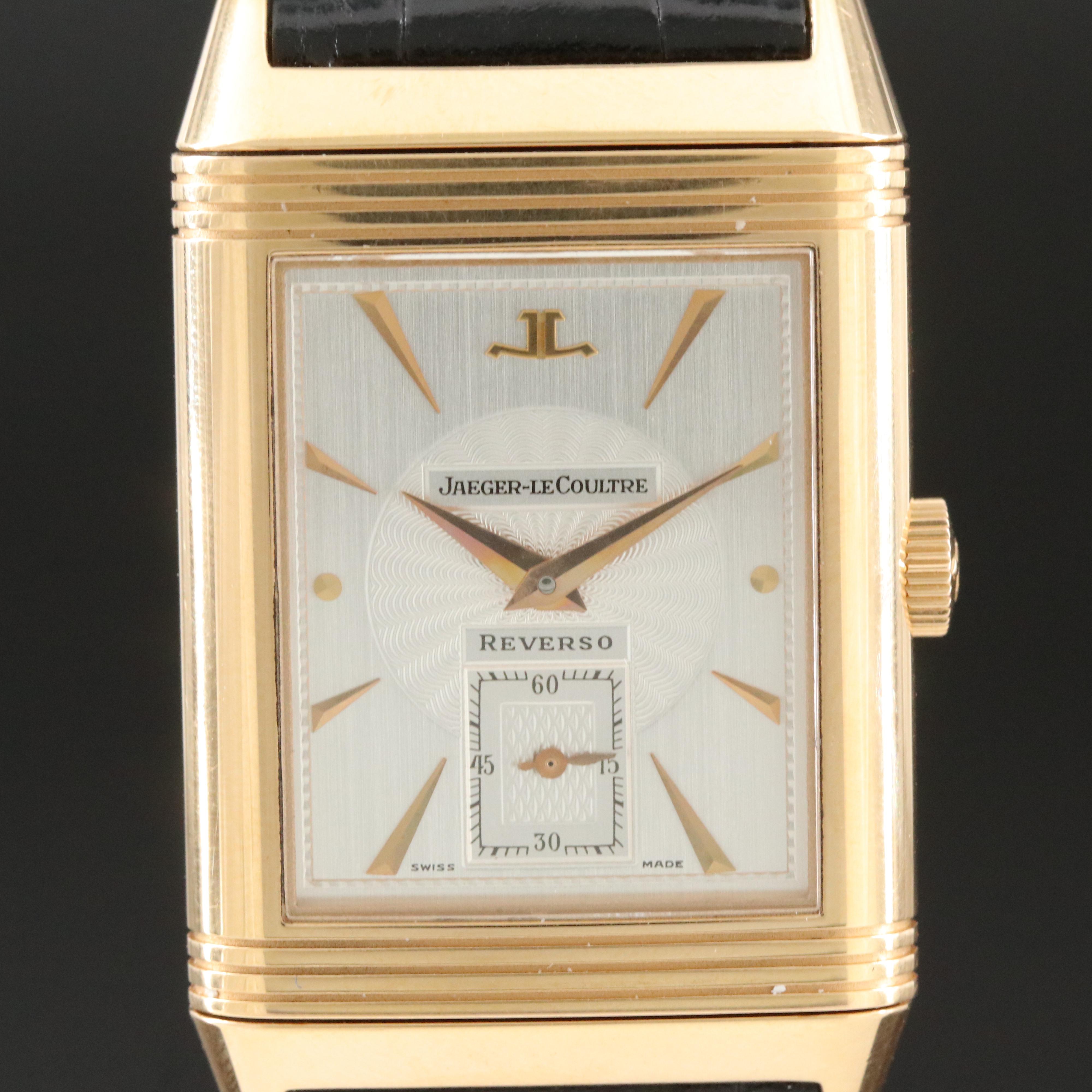 Jaeger LeCoultre Reverso Art Deco 18K Rose Gold ref. 270.240.623B Watch