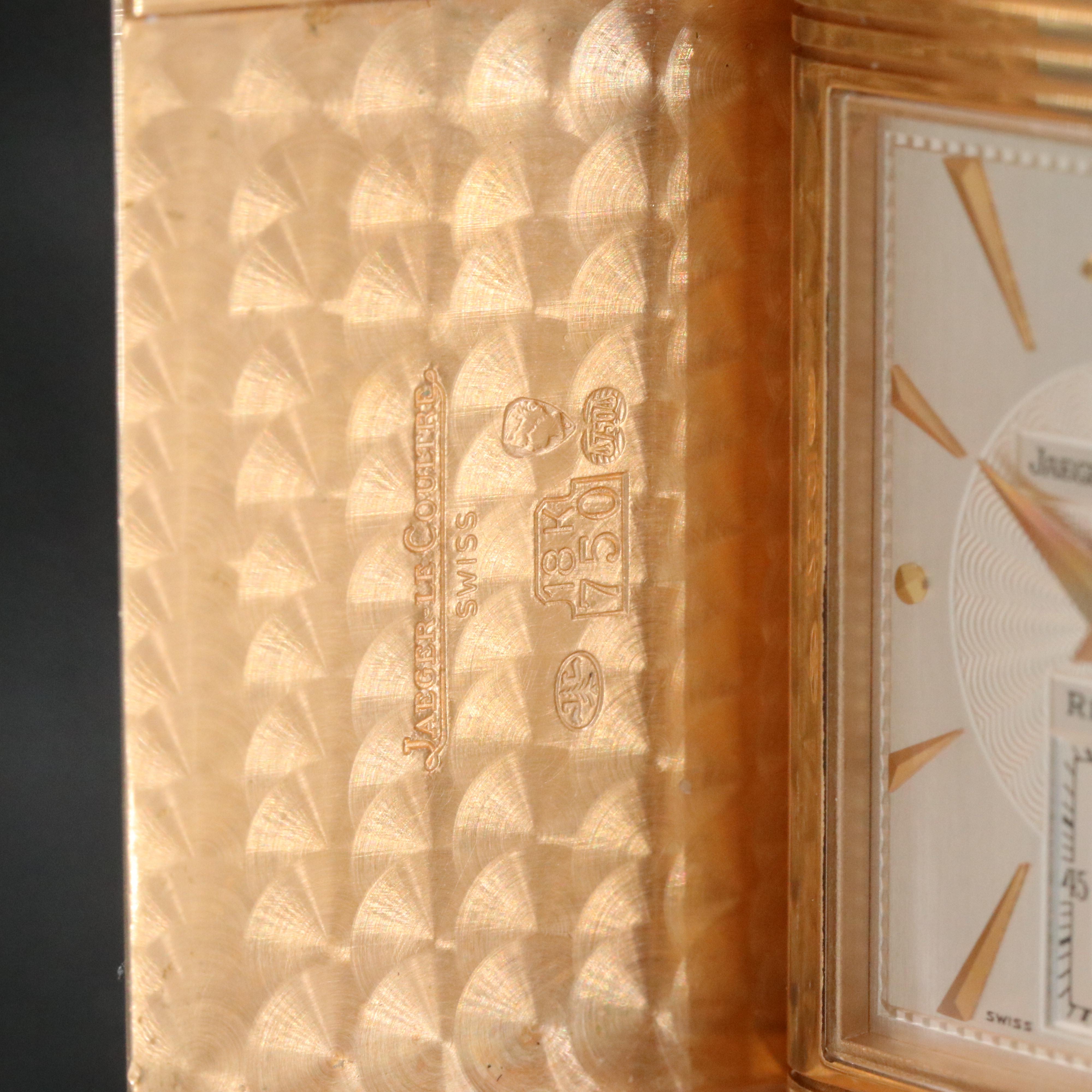 Jaeger LeCoultre Reverso Art Deco 18K Rose Gold ref. 270.240.623B Watch