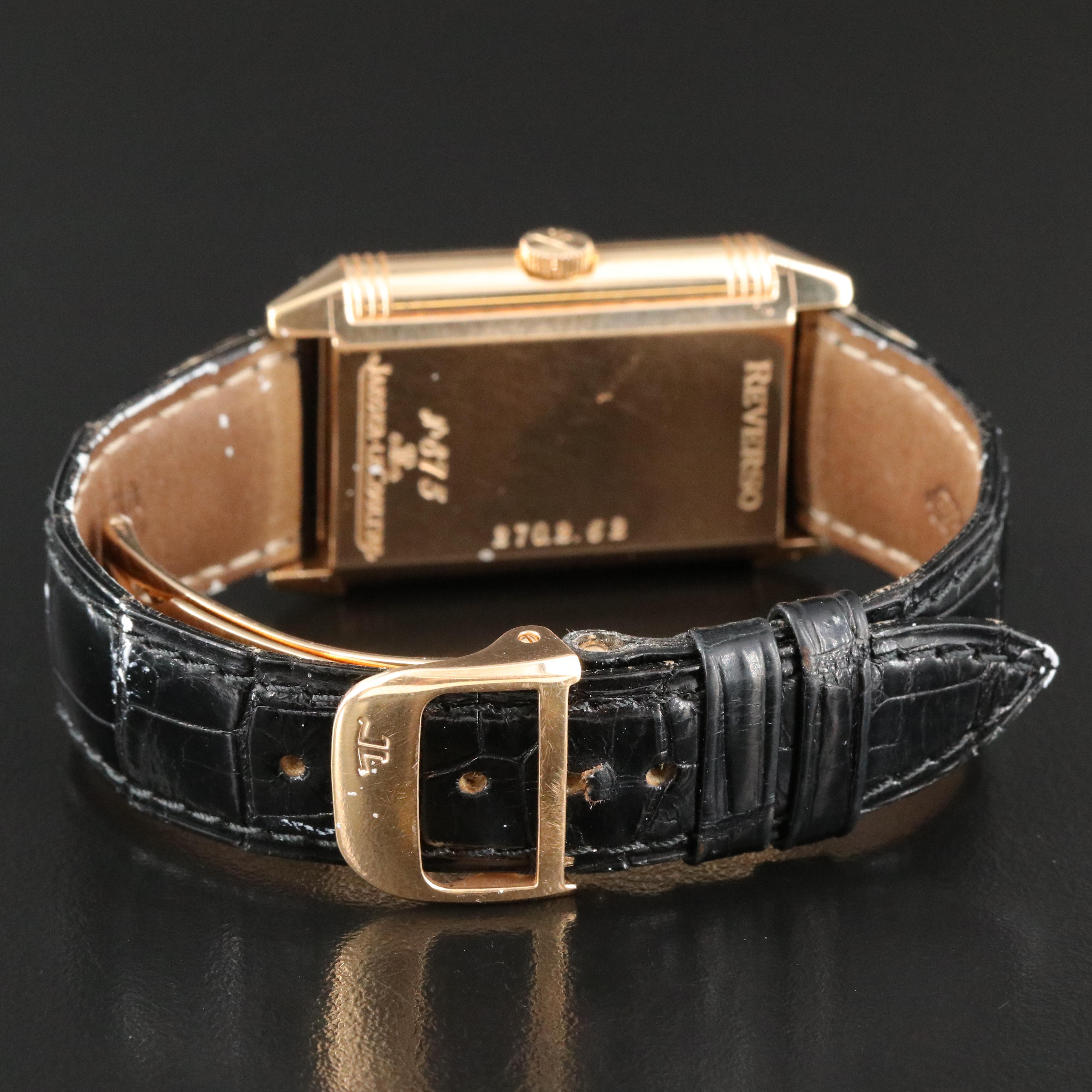 Jaeger LeCoultre Reverso Art Deco 18K Rose Gold ref. 270.240.623B Watch