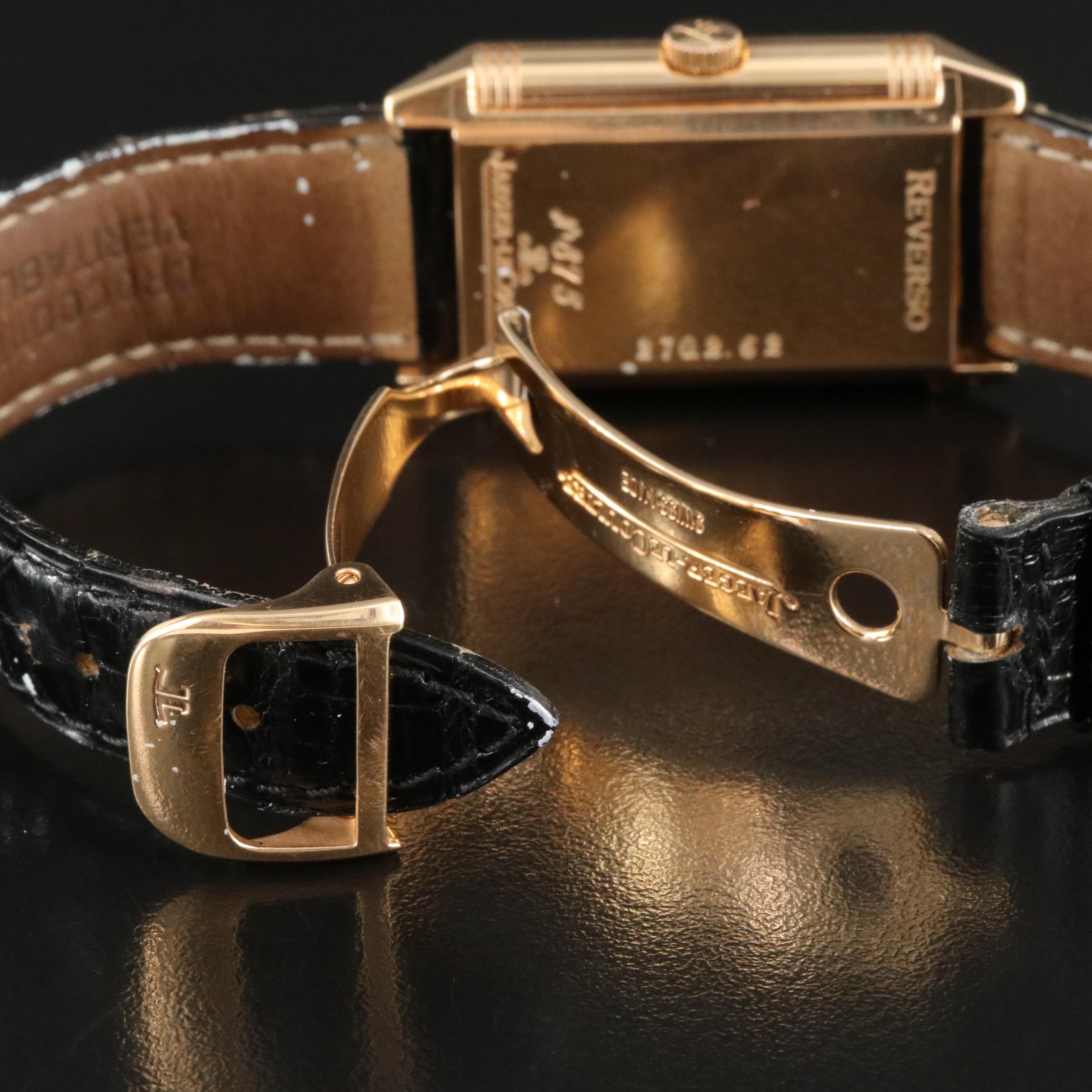 Jaeger LeCoultre Reverso Art Deco 18K Rose Gold ref. 270.240.623B Watch