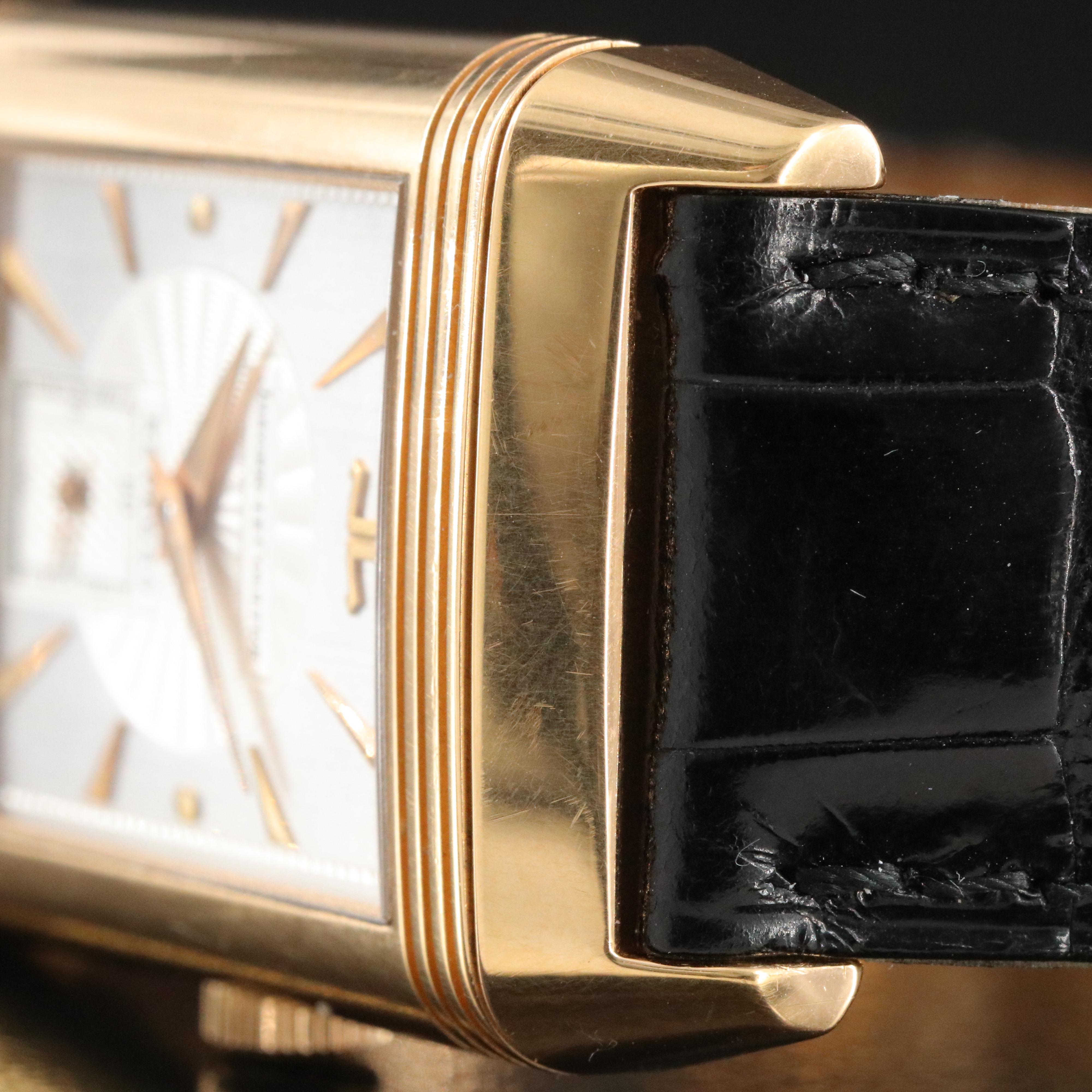Jaeger LeCoultre Reverso Art Deco 18K Rose Gold ref. 270.240.623B Watch