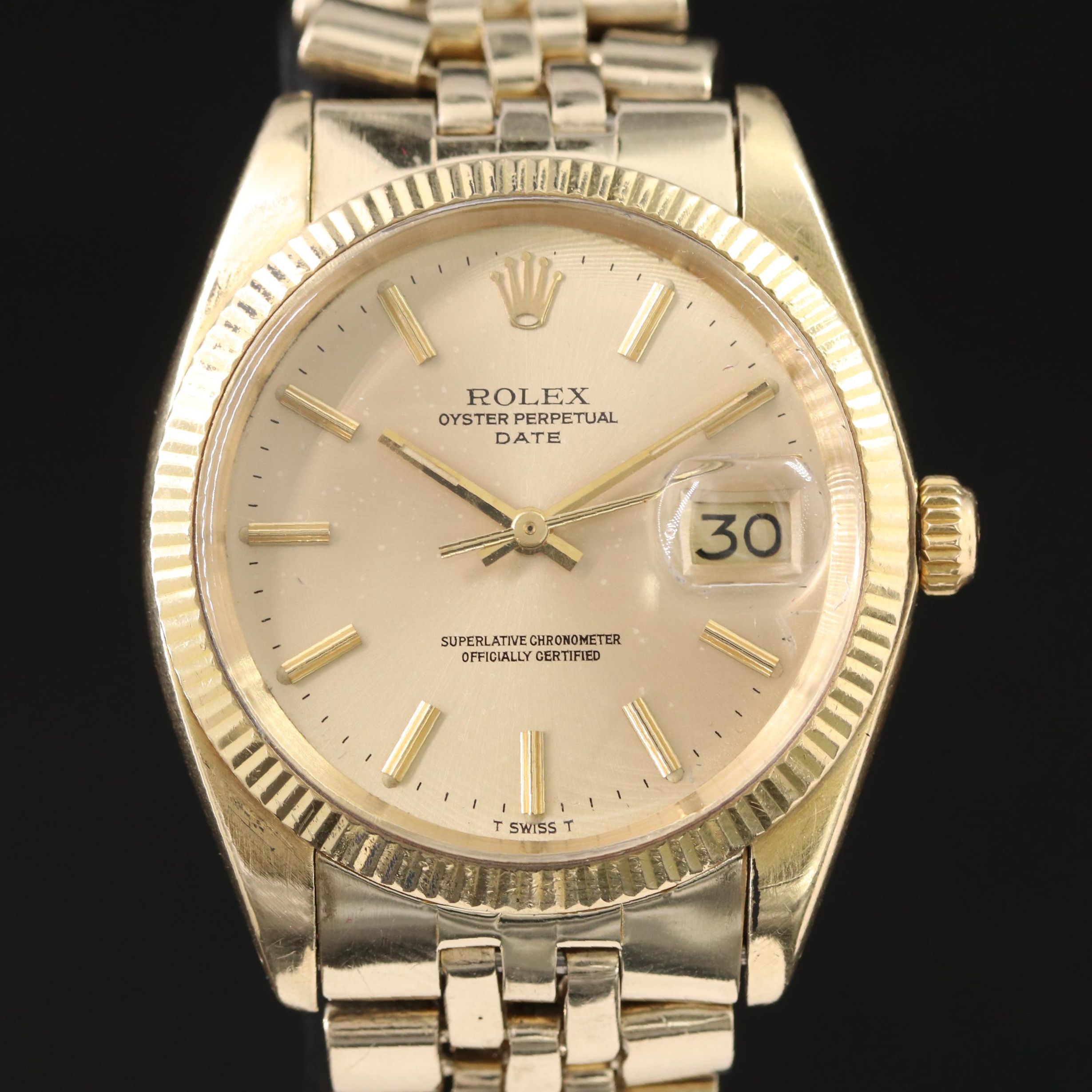 1979 Rolex Oyster Perpetual Date 14K Watch