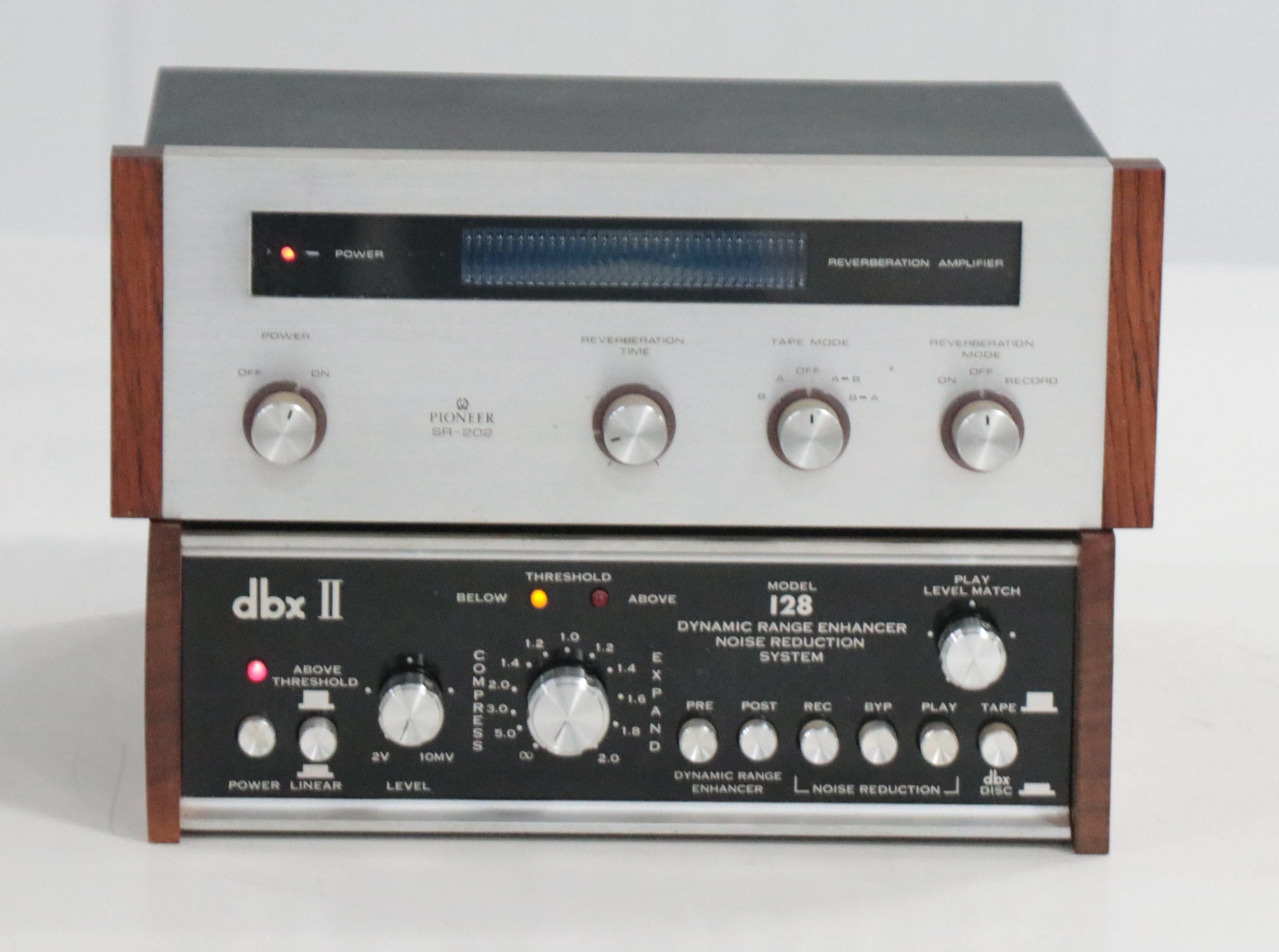 Pioneer SR-202 Reverberation Amplifier and DBX II Model 128 Range Enhancer