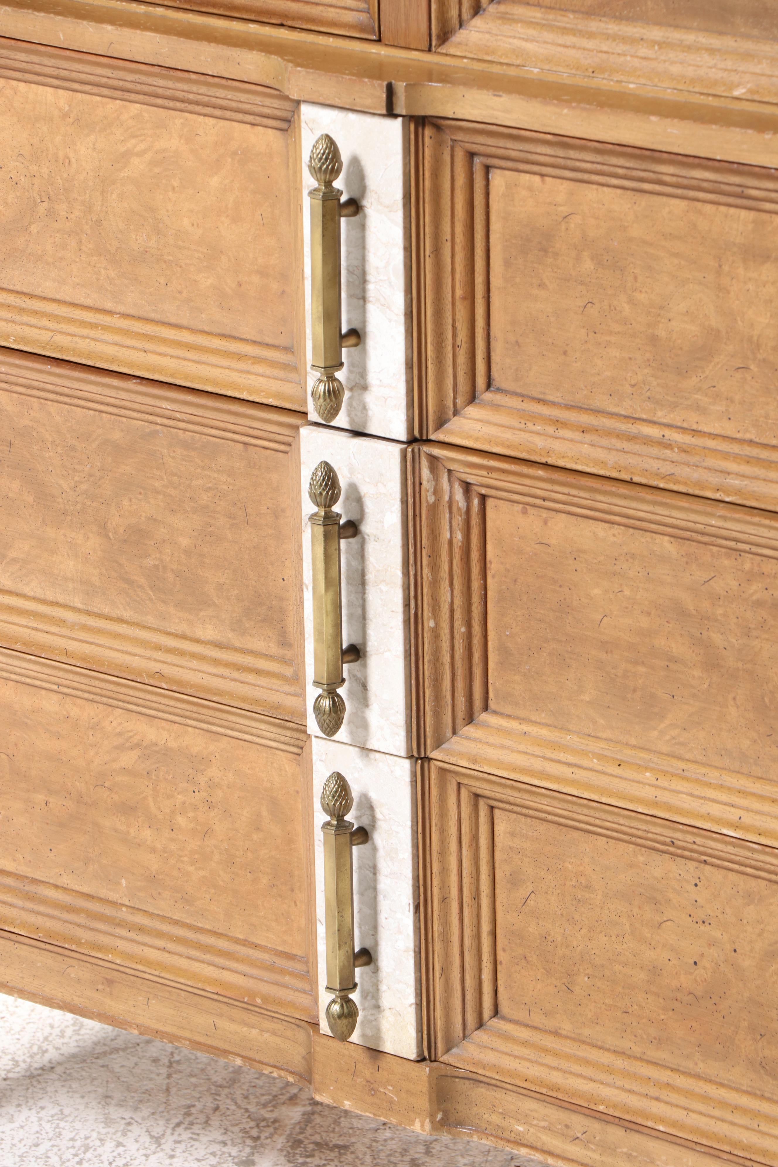 Romweber "Caravan" Cherry, Walnut, Burlwood, & Polished Stone Clothes Press