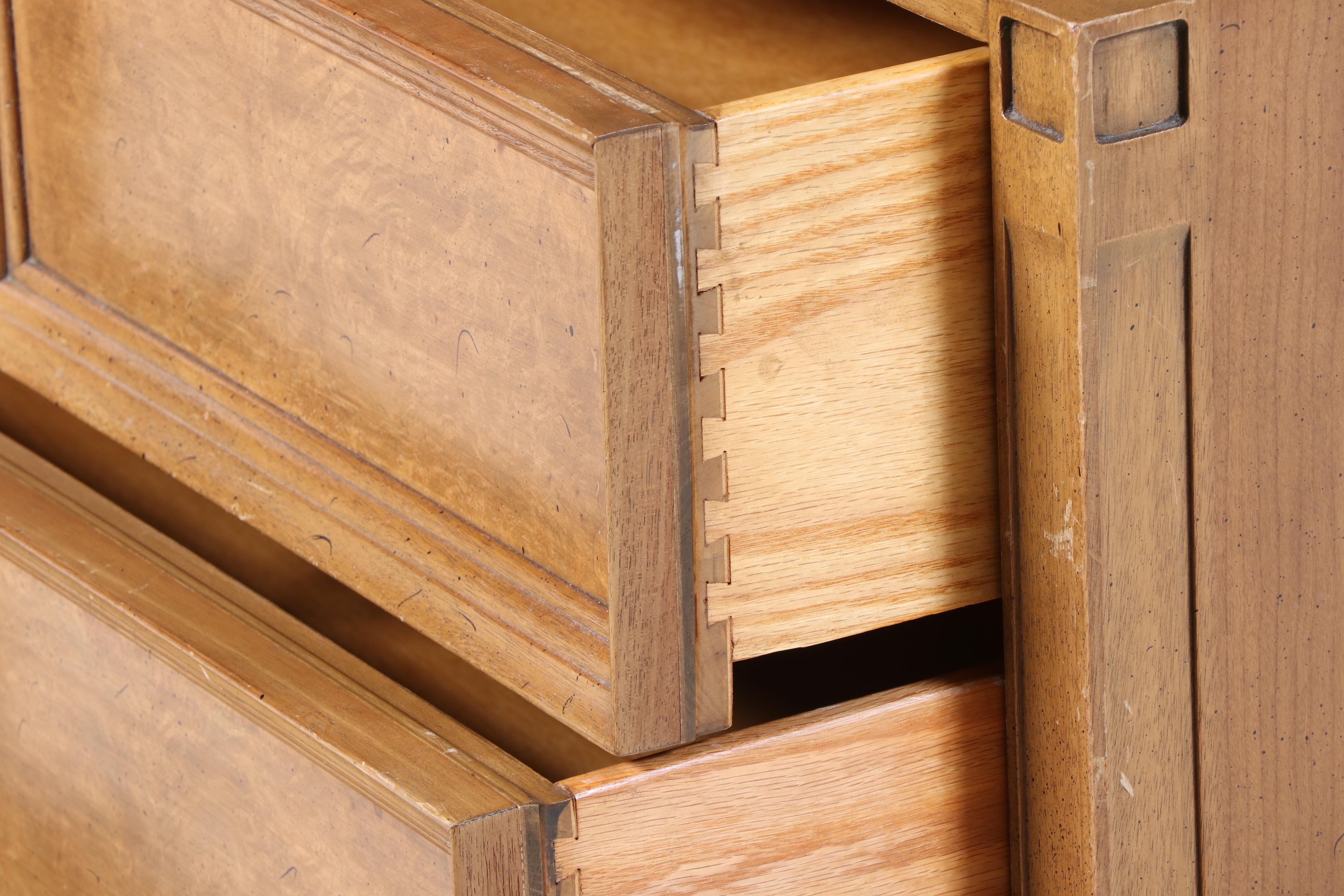 Romweber "Caravan" Cherry, Walnut, Burlwood, & Polished Stone Clothes Press