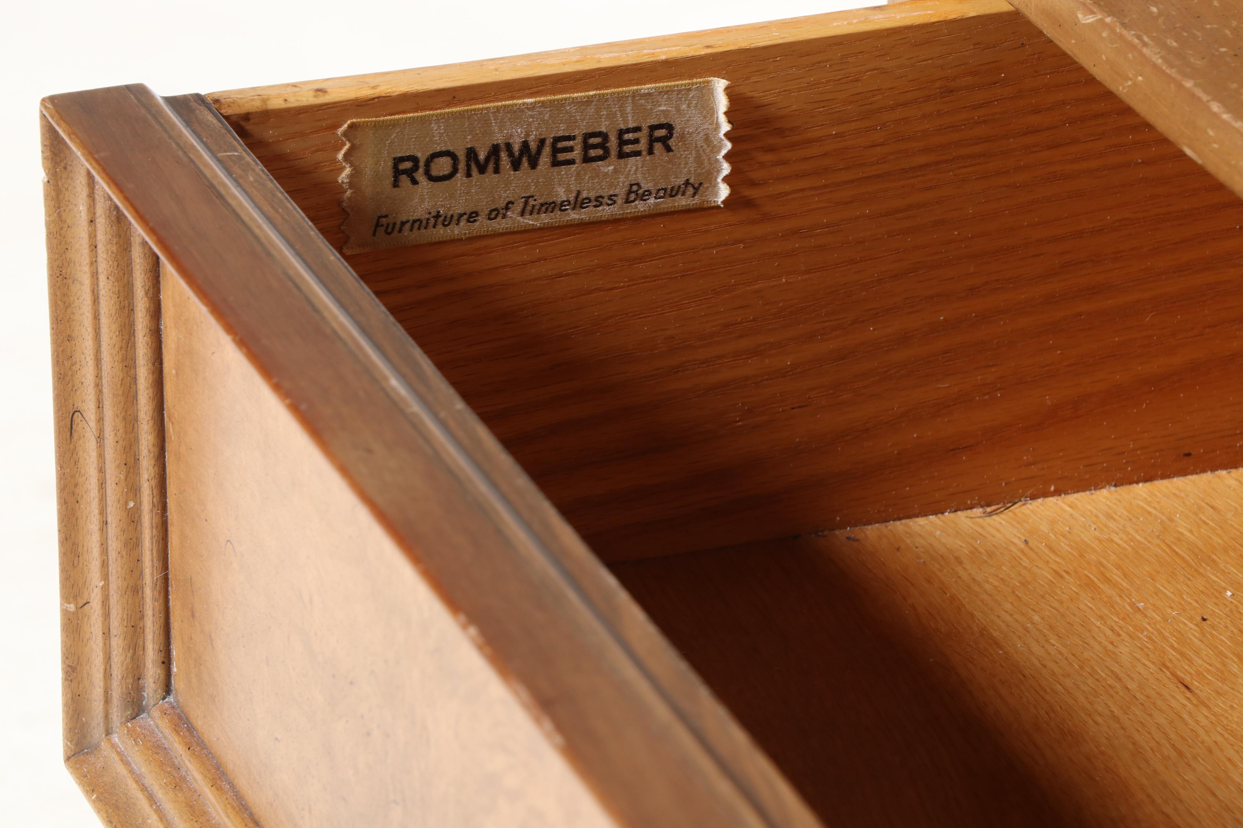 Romweber "Caravan" Cherry, Walnut, Burlwood, & Polished Stone Clothes Press