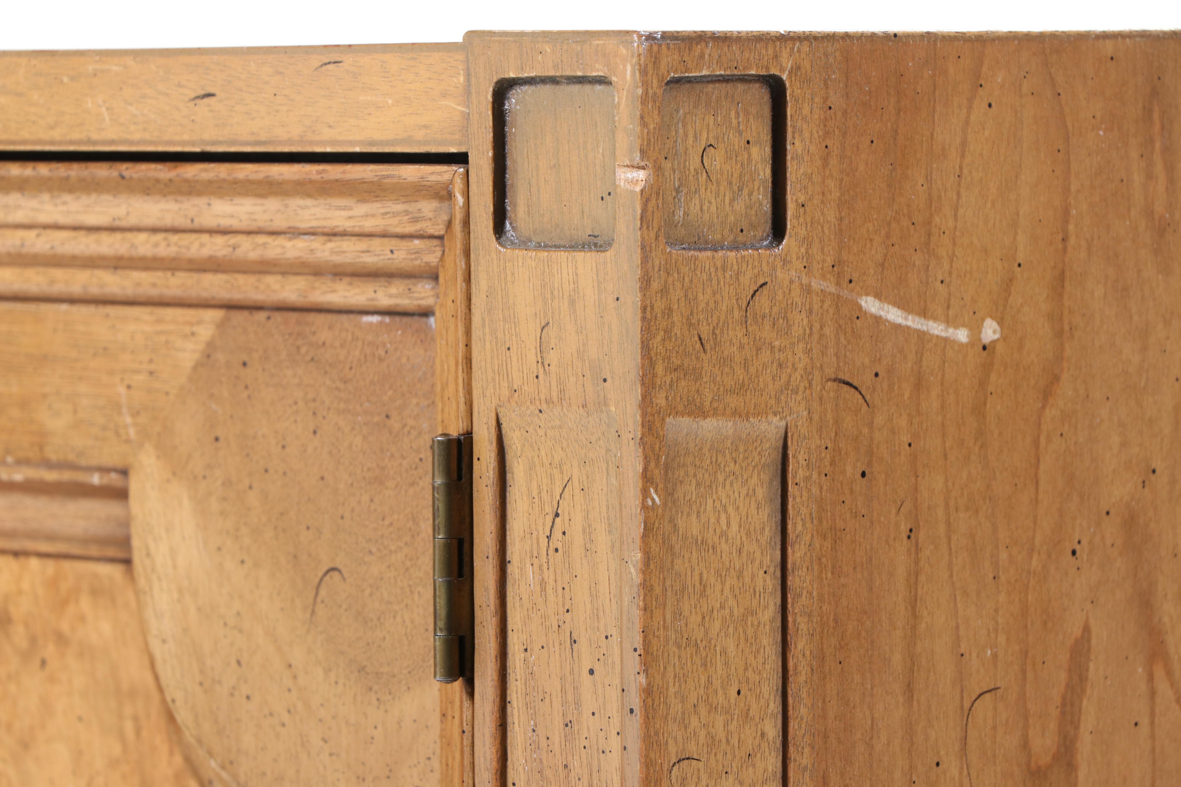 Romweber "Caravan" Cherry, Walnut, Burlwood, & Polished Stone Clothes Press