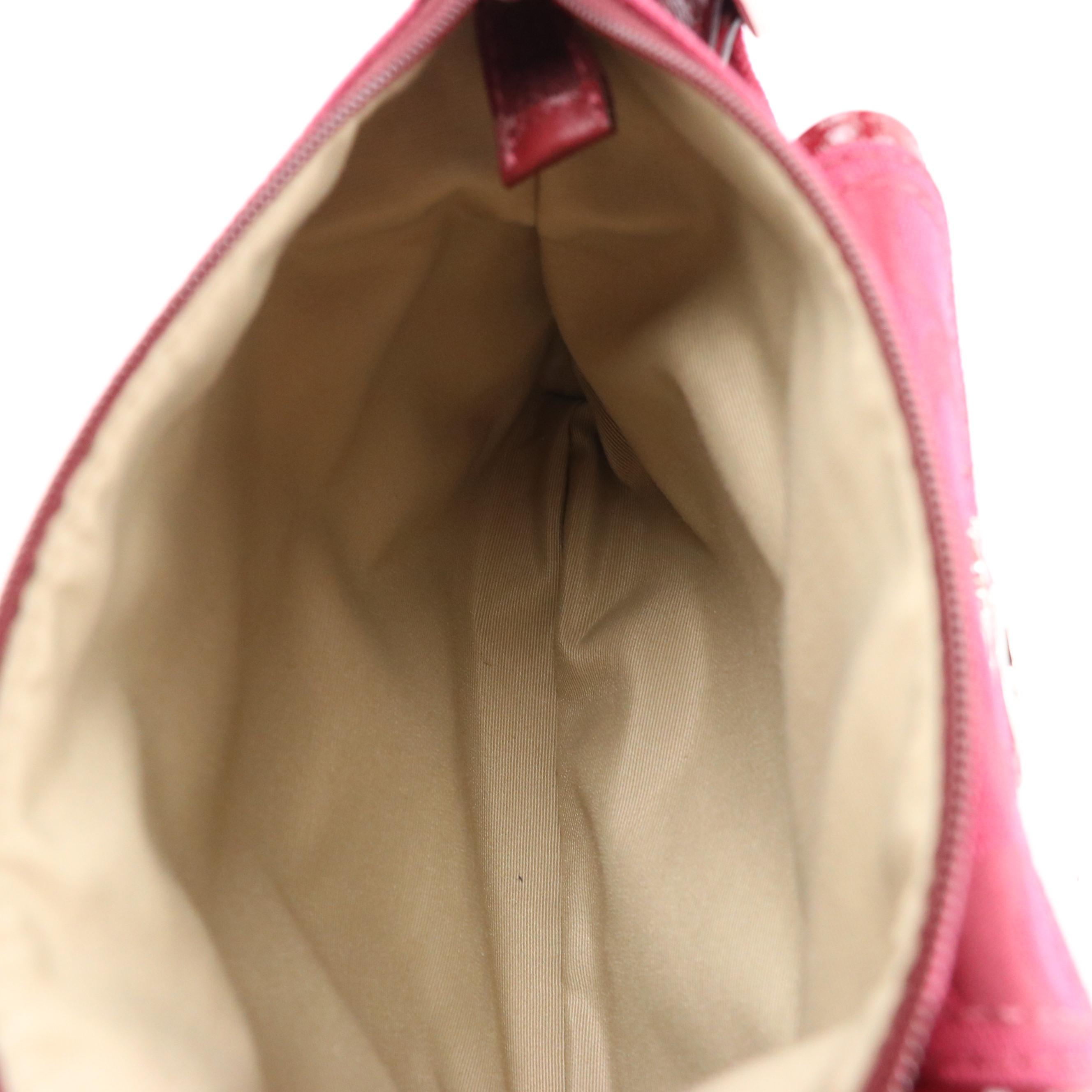 Coach Soho Front Flap Buckle Shoulder Bag in Purple Suede & Signature Swingpack