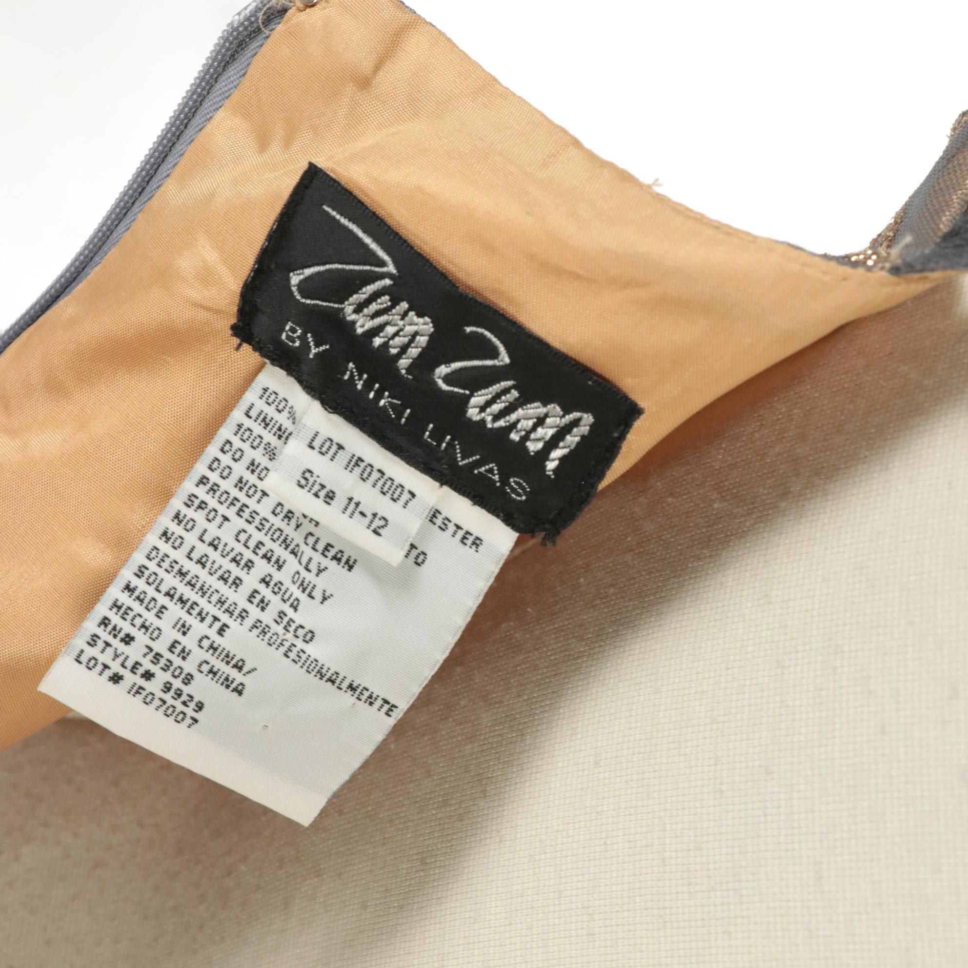 Zum Zum by Niki Livas Glitter Cocktail Dress, Alex Evenings Ribbon Lace Sheath