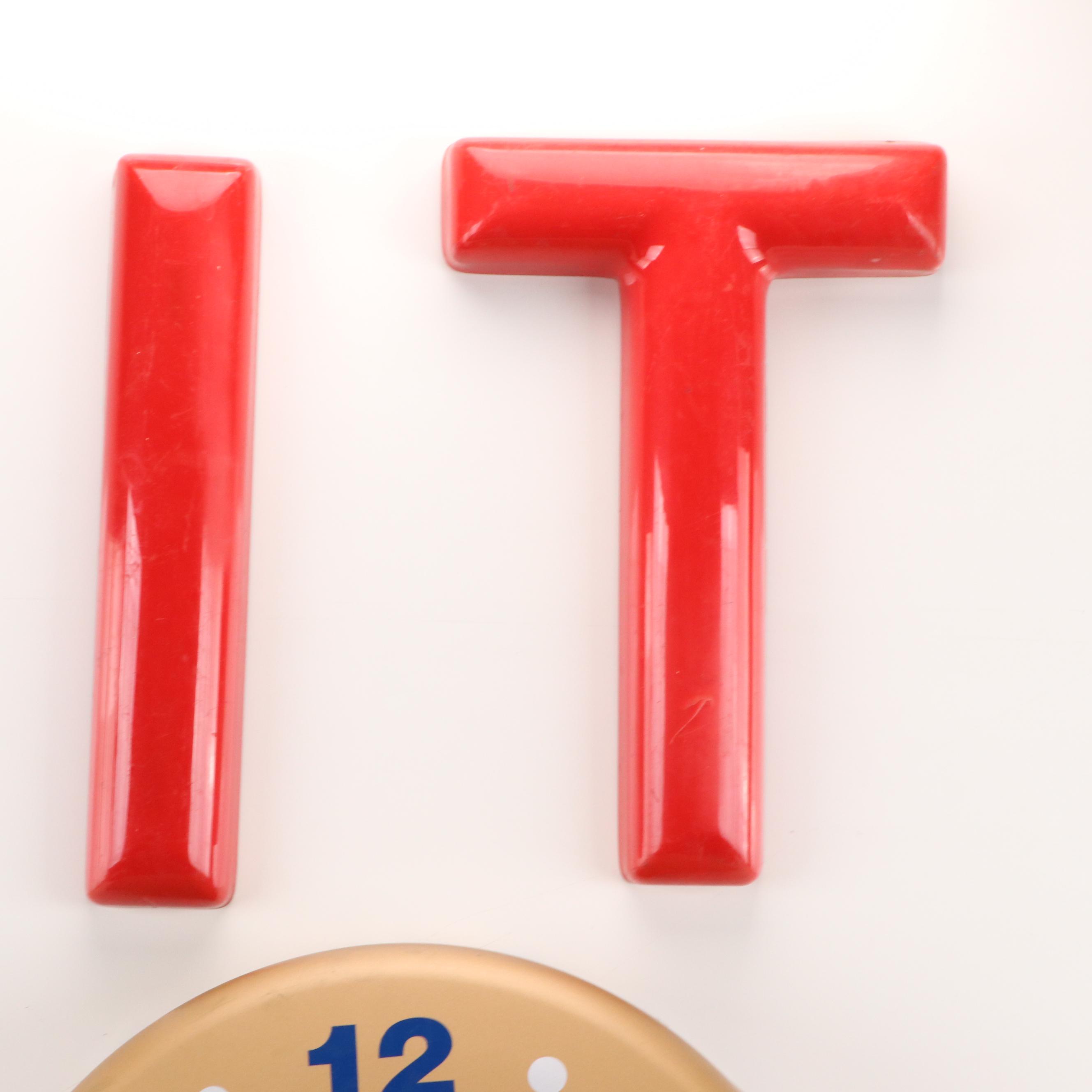 Miller Lite Beer Bottle Cap Wall Clock with Other Wall Décor