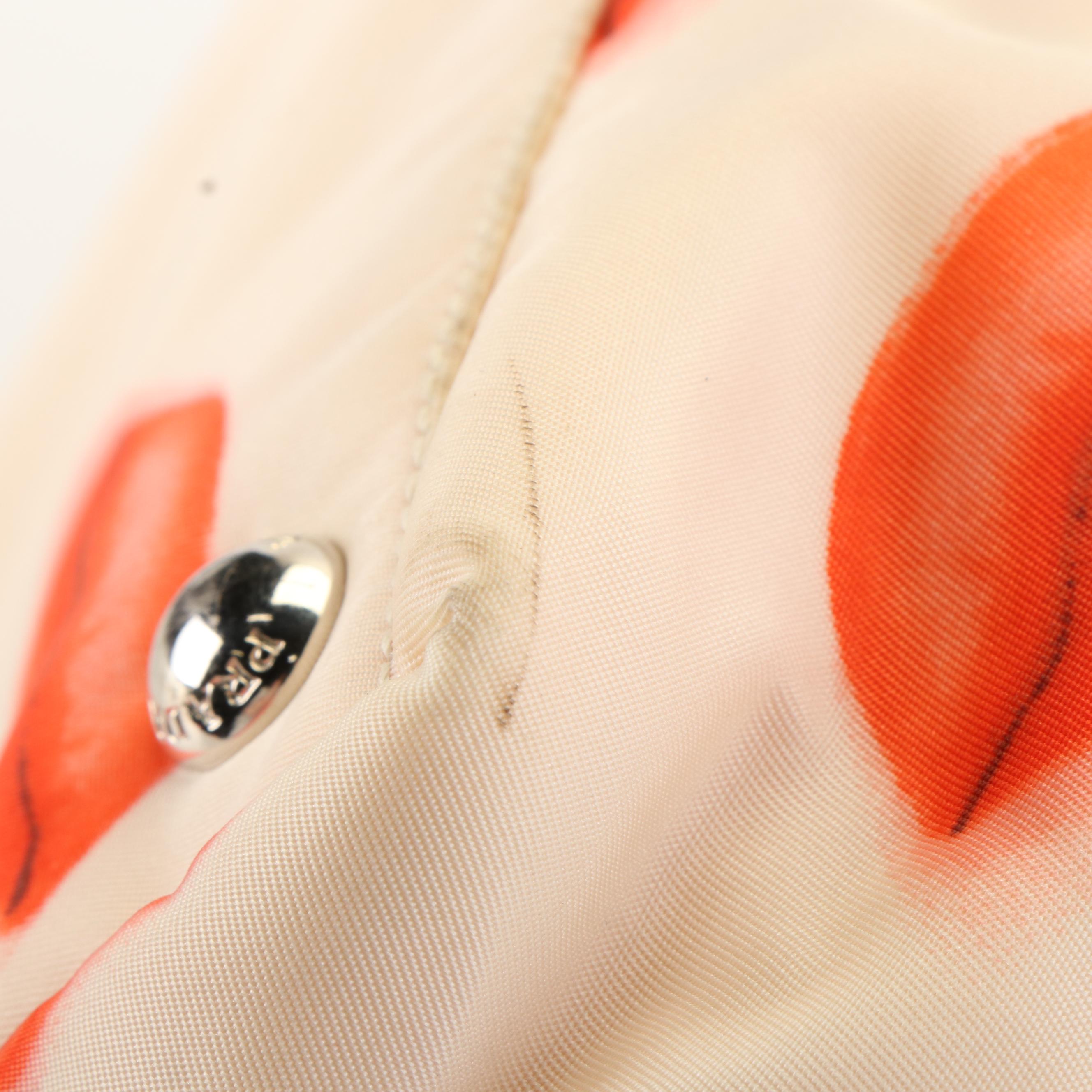 Prada Rouge Lip Kiss Bow Handbag in Nylon