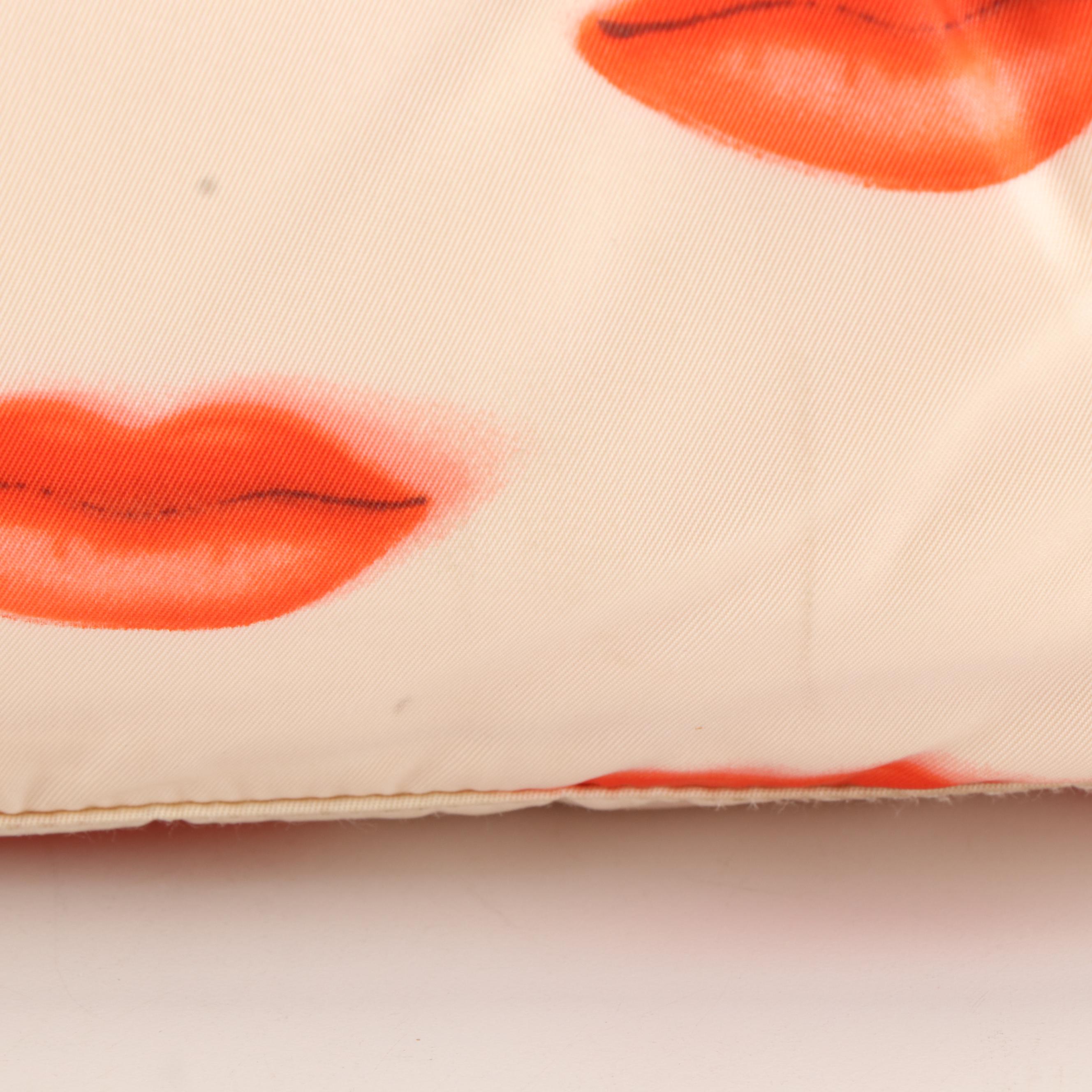 Prada Rouge Lip Kiss Bow Handbag in Nylon