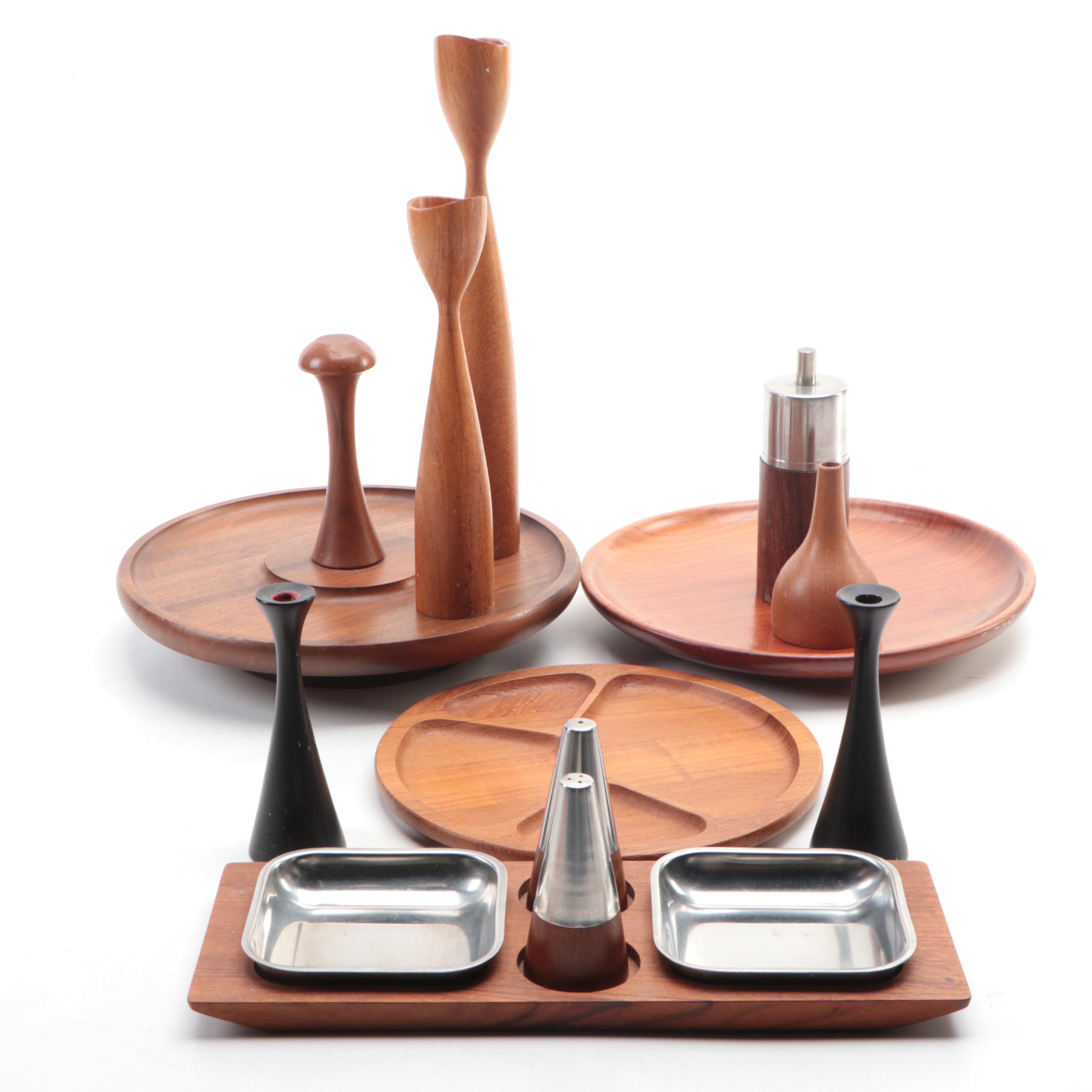 Digsmed and Other Danish Modern Wooden Tableware and Accessories