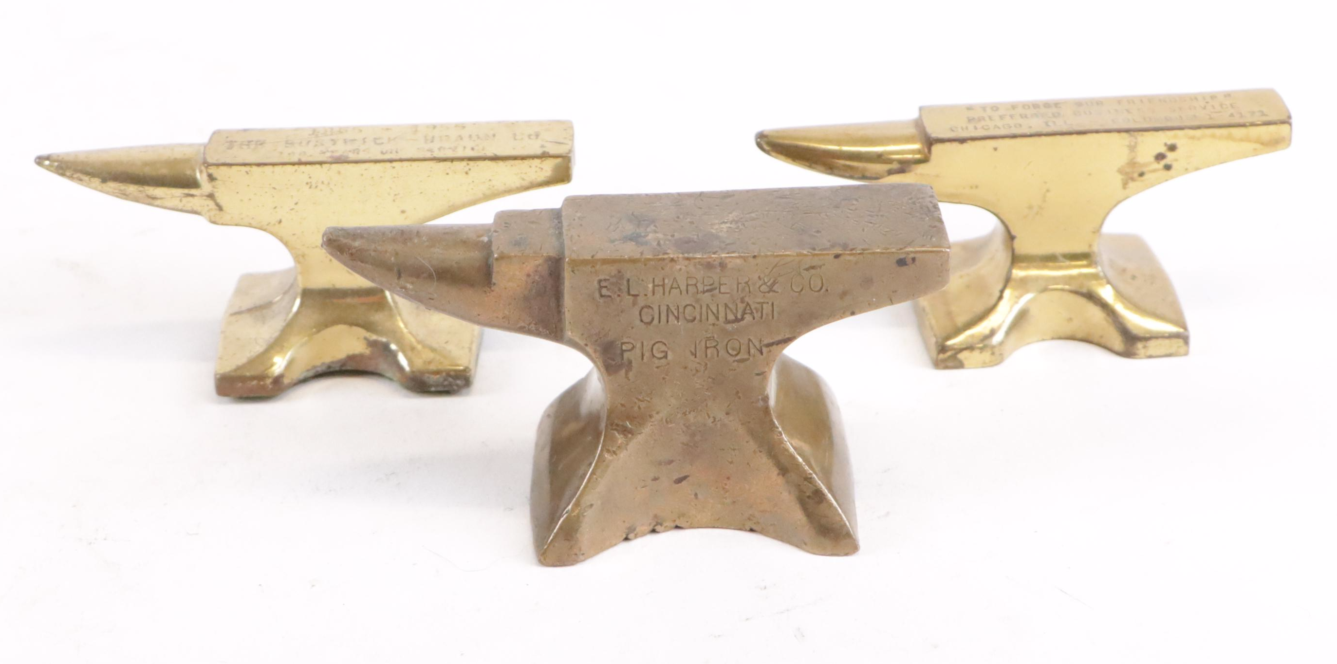 Wooden Typeset Box Filled with Small Anvils and Hammers, Early-Mid 20th Century
