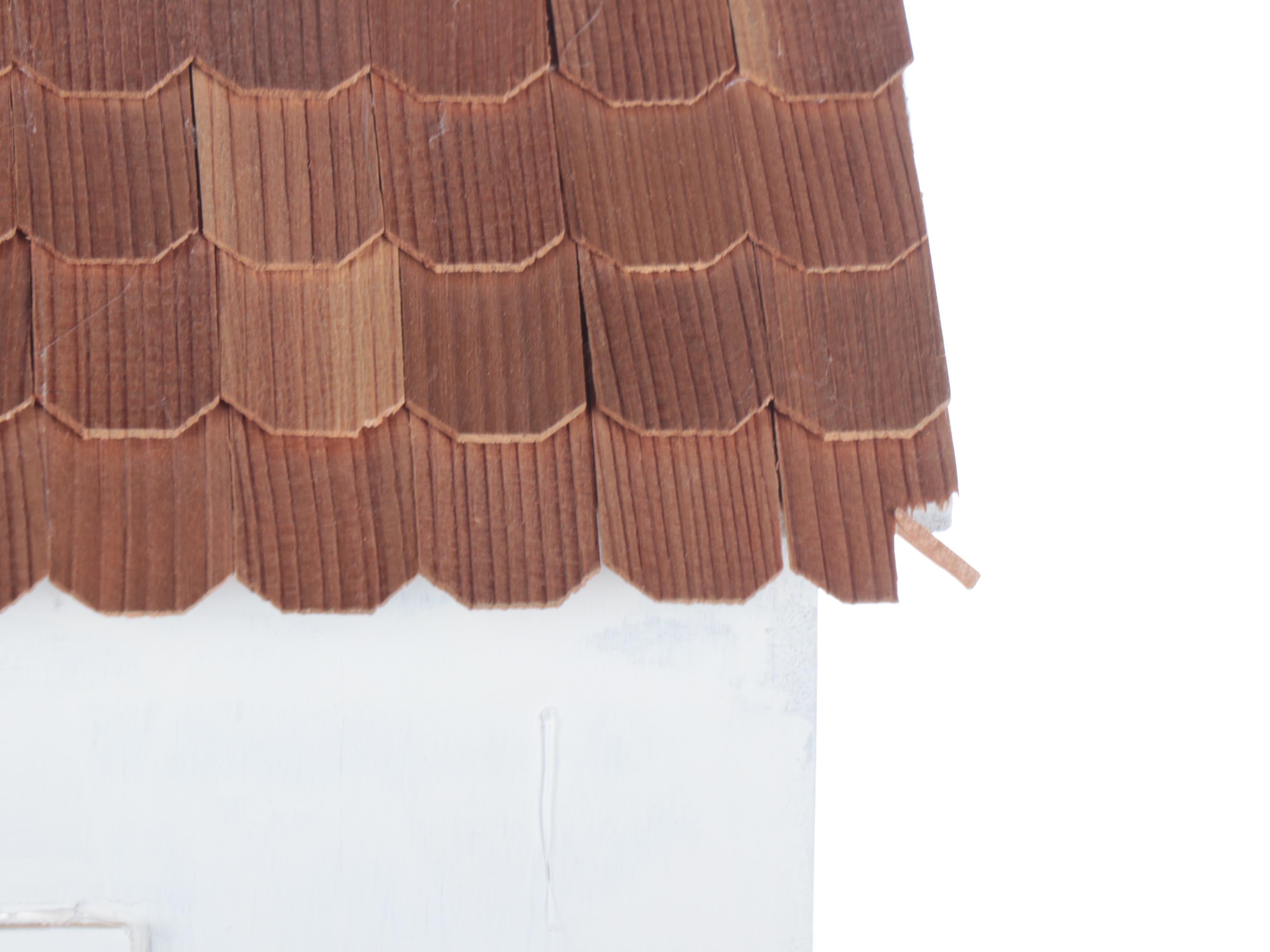 White Dollhouse with Furniture and Accessories