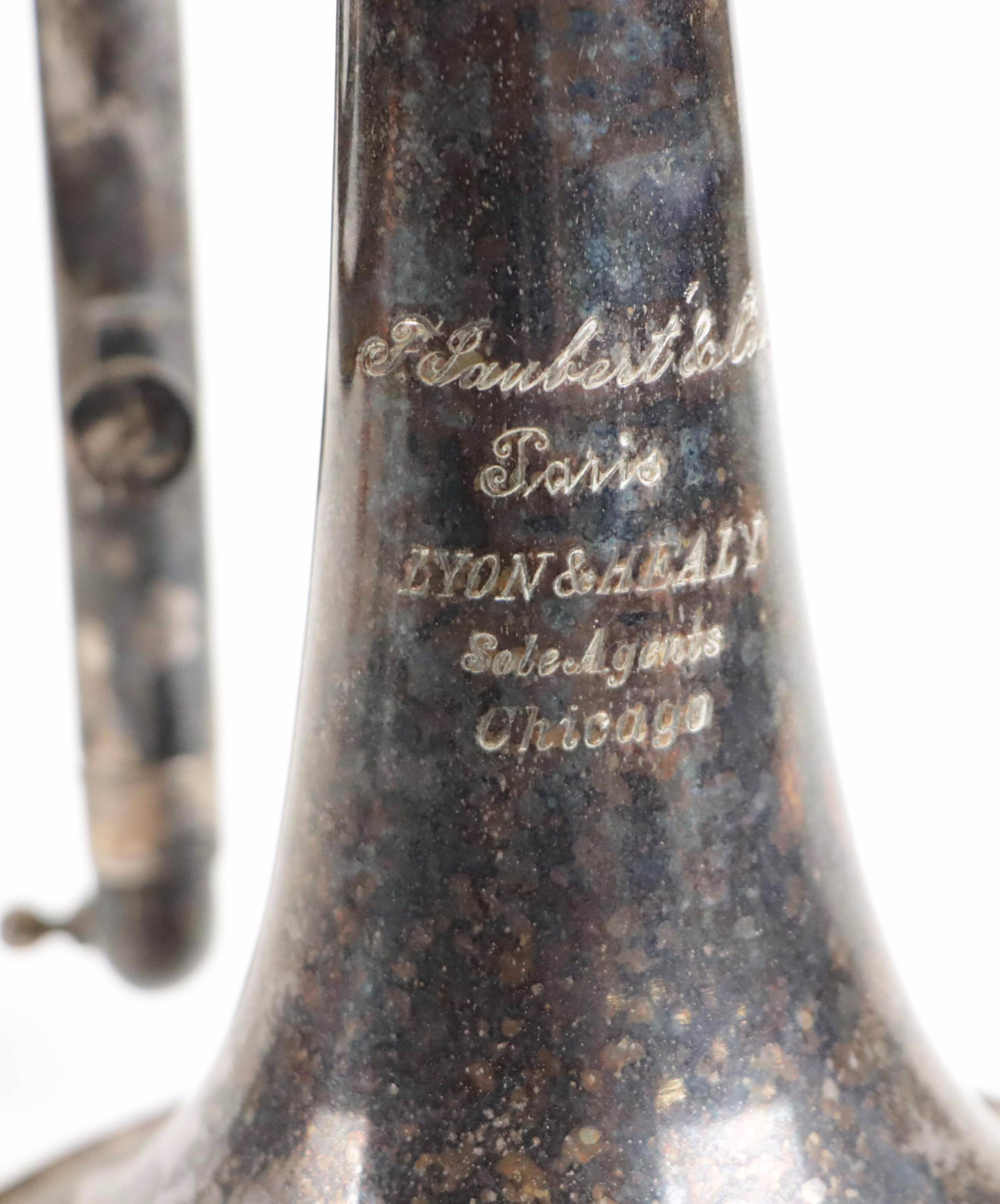 F. Jaubert & Cie. Eb Cornet (Paris, France) by Lyon & Healy, 19th Century