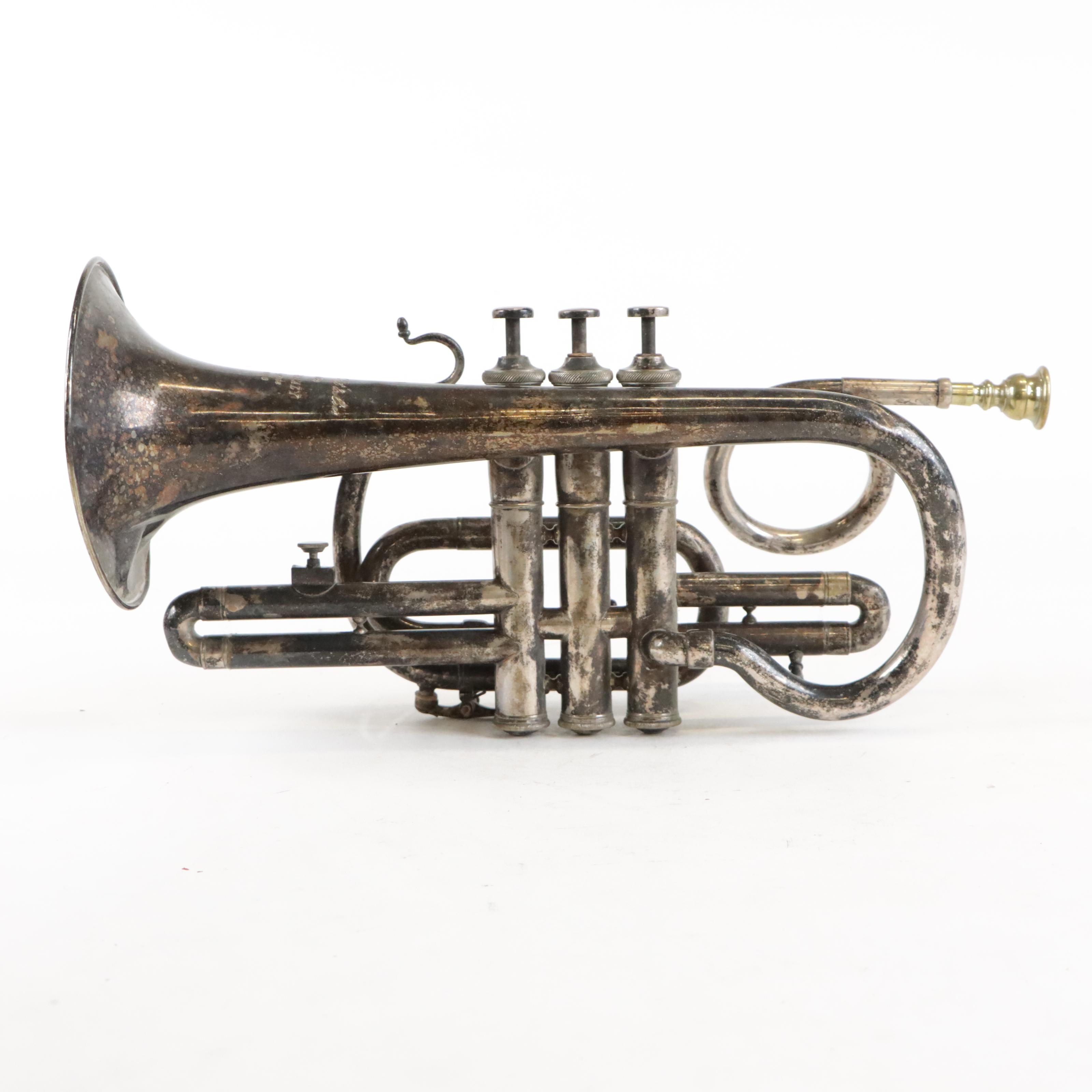 F. Jaubert & Cie. Eb Cornet (Paris, France) by Lyon & Healy, 19th Century