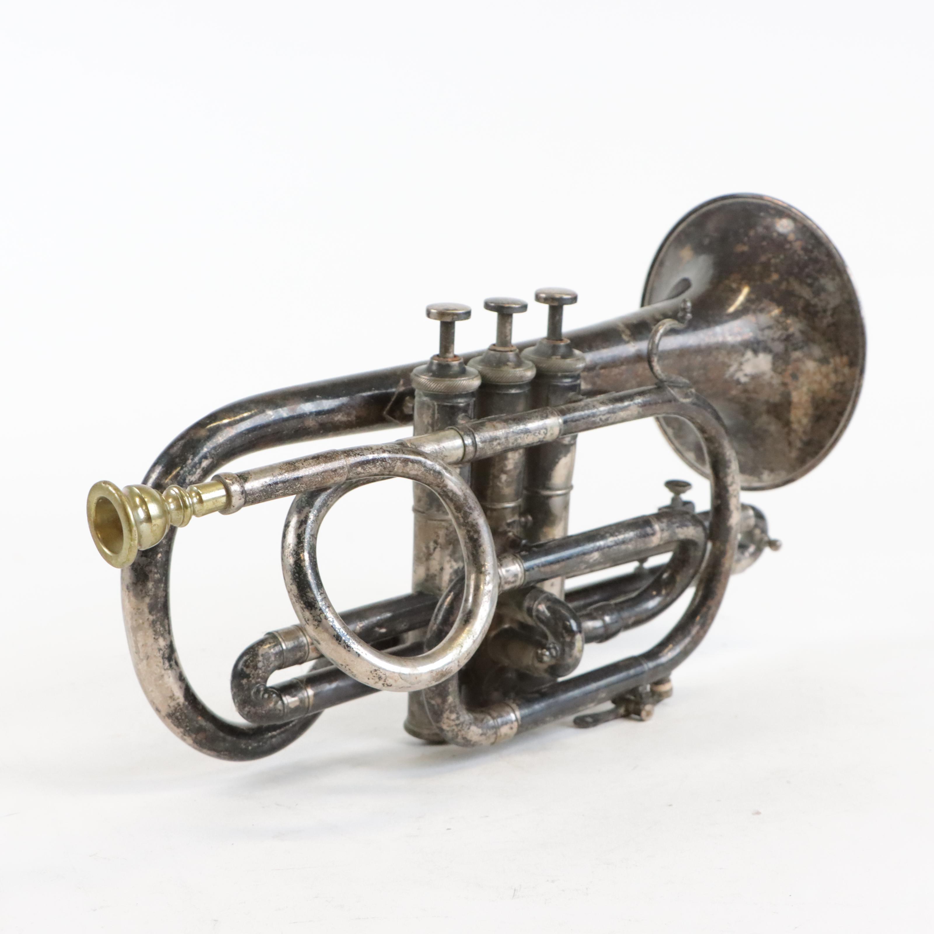 F. Jaubert & Cie. Eb Cornet (Paris, France) by Lyon & Healy, 19th Century