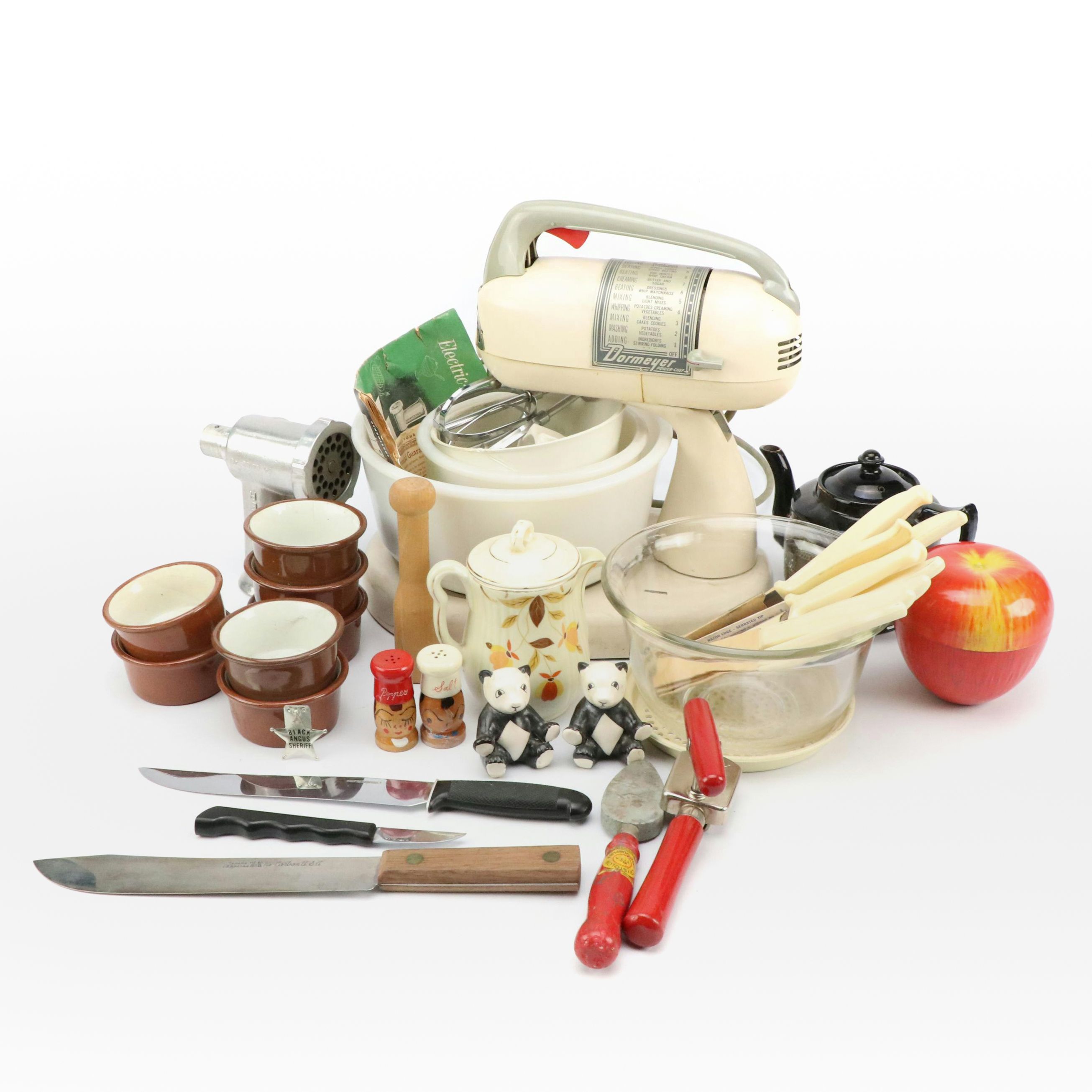 Dormeyer Power Chef Stand Mixer with Vintage Kitchen Gadgets and More