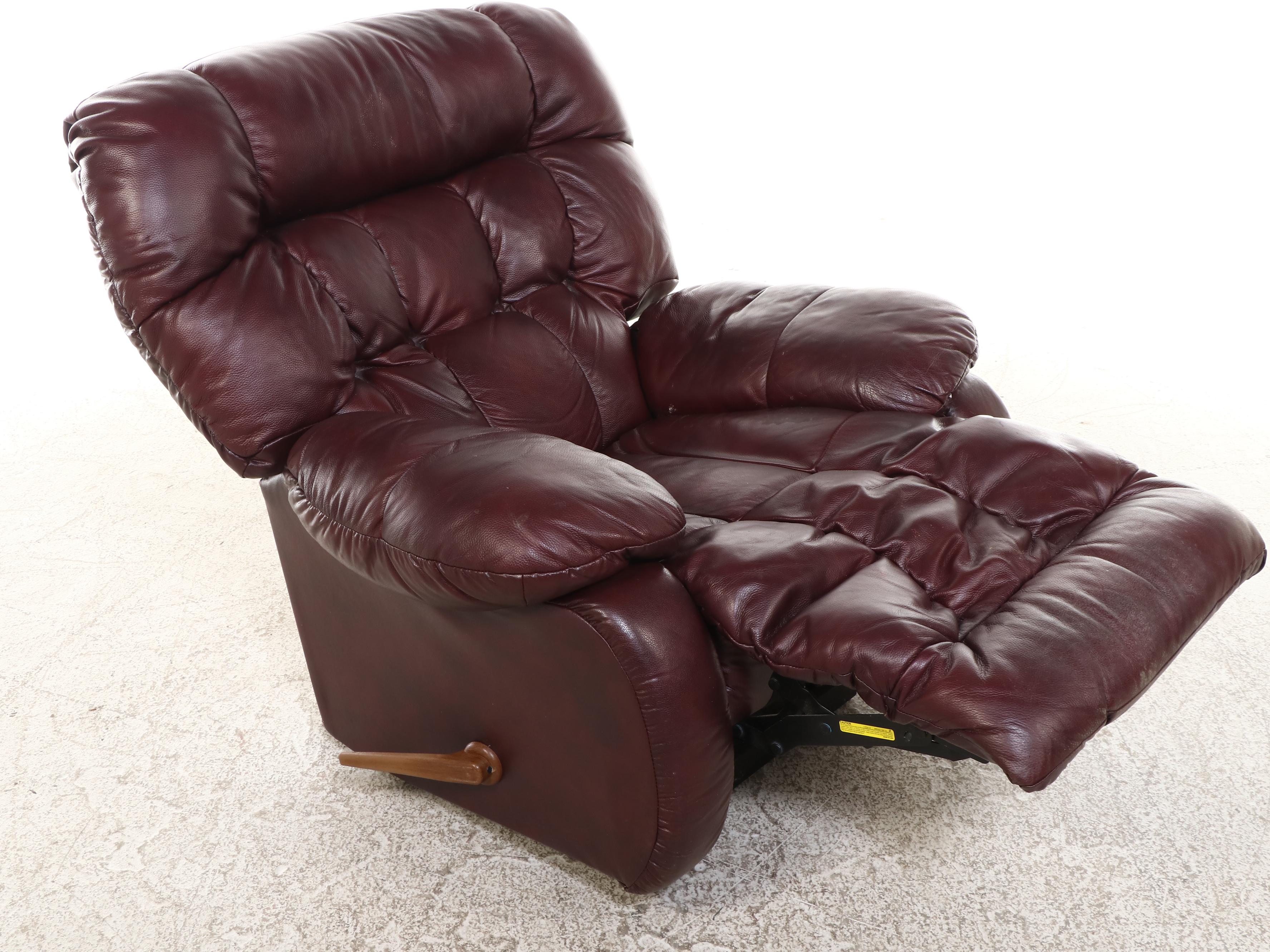 Best Chairs Overstuffed Faux Leather Recliner