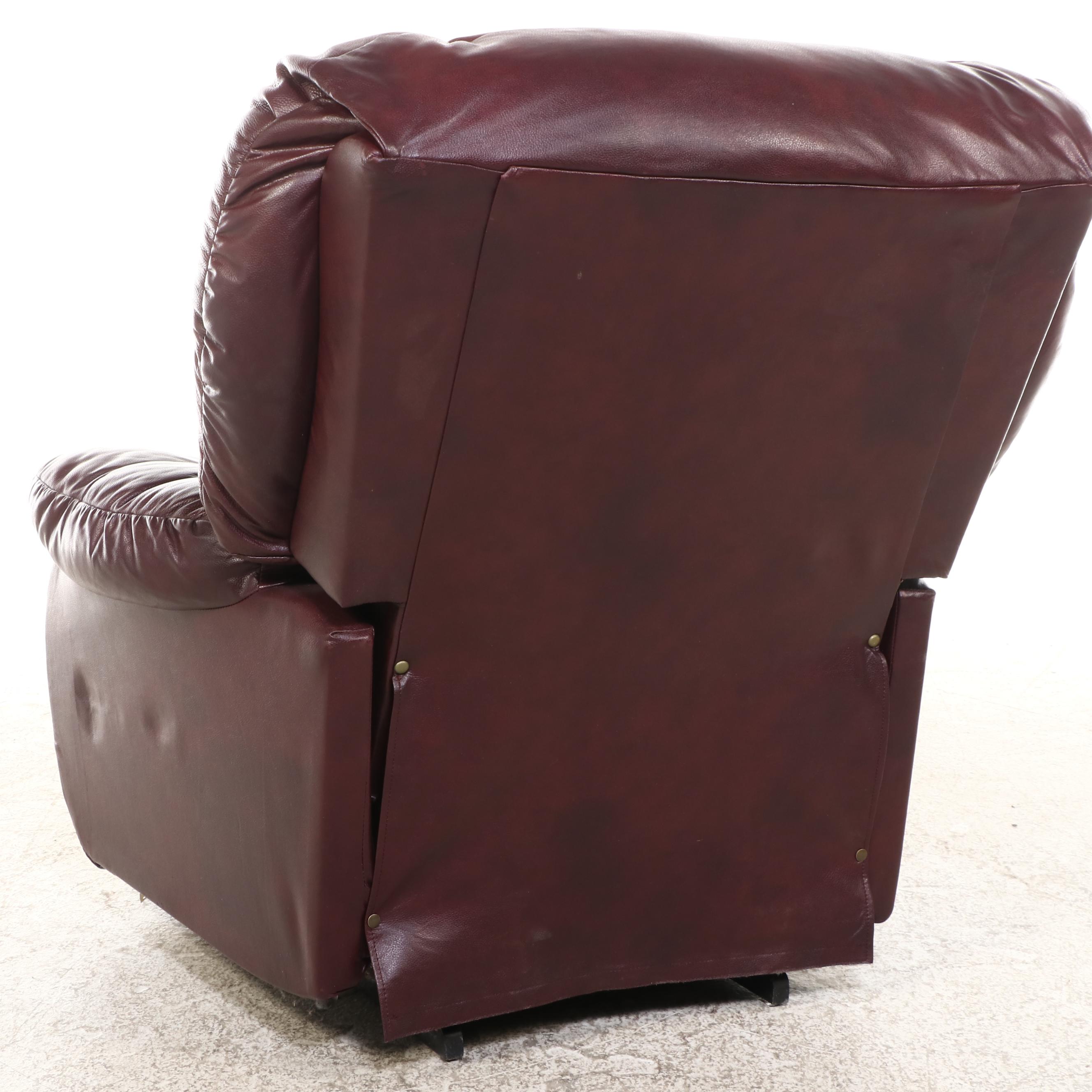 Best Chairs Overstuffed Faux Leather Recliner