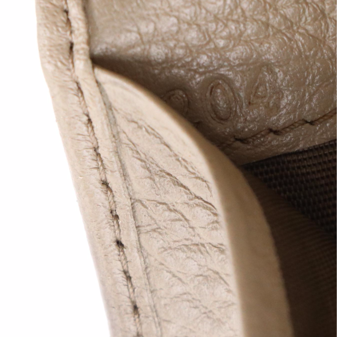 Prada Six-Key Holder in Neutral Grained Leather with Gift Box