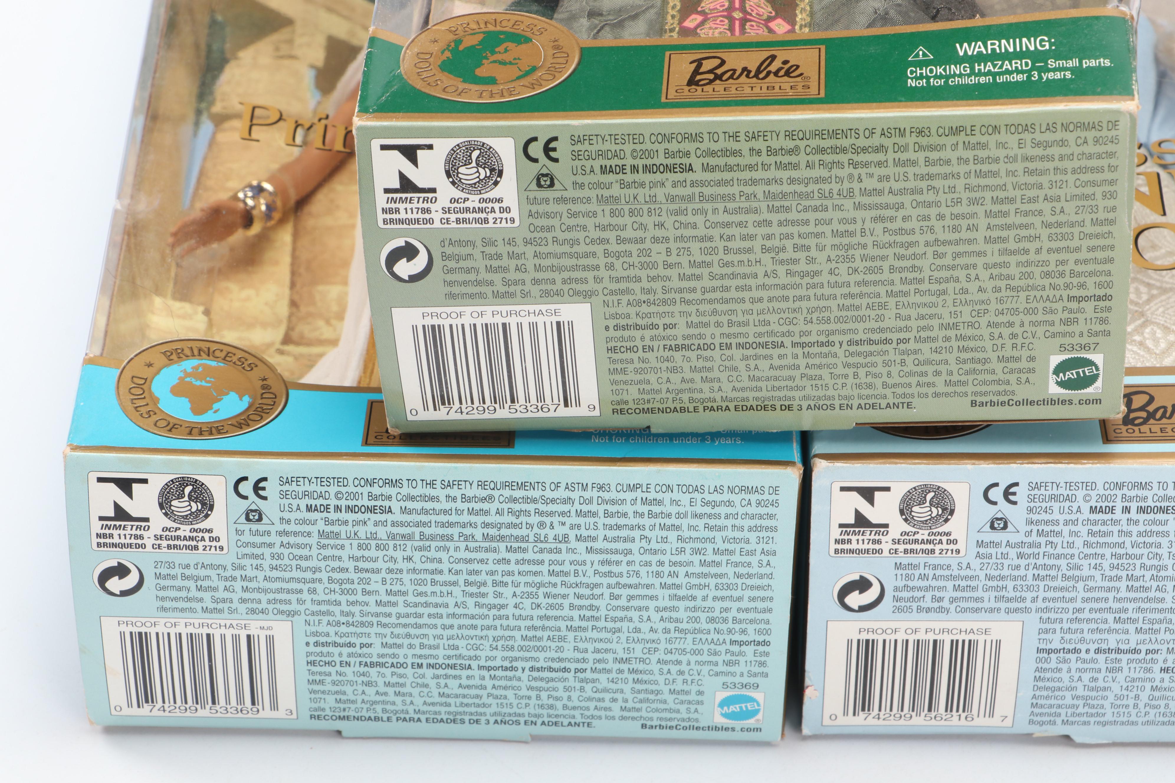 Mattel "Princess of Ireland," "Princess of the Nile" and More Barbie Dolls