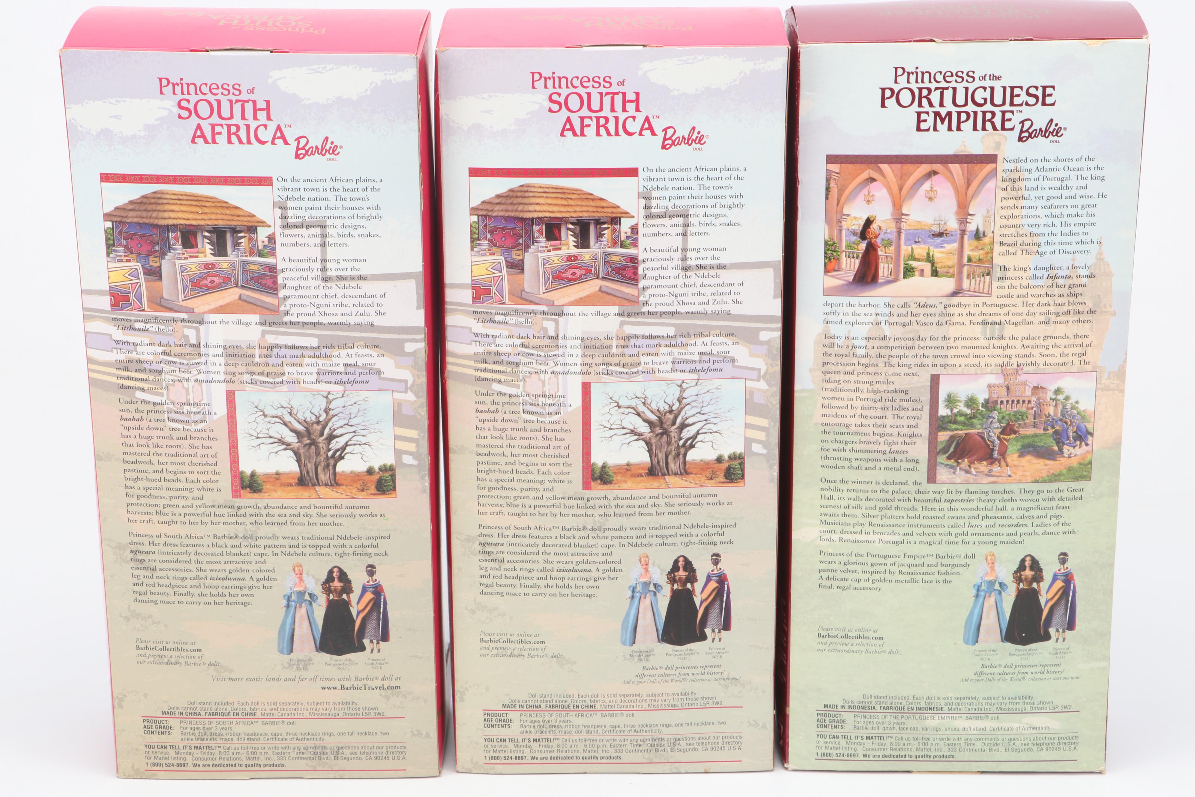 Mattel "Princess of Ireland," "Princess of the Nile" and More Barbie Dolls