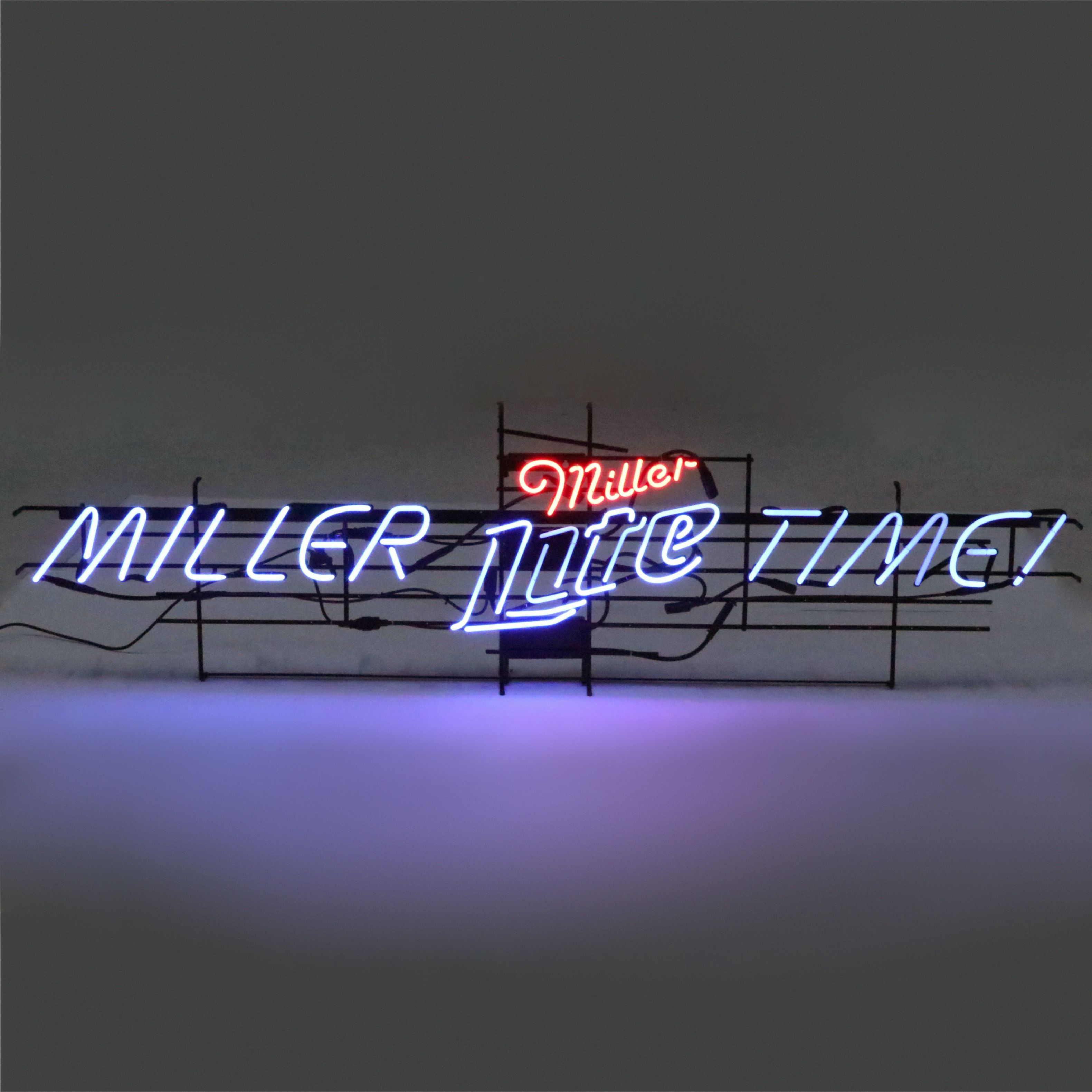 Miller Lite "Miller Time!" 7ft Neon Advertising Sign