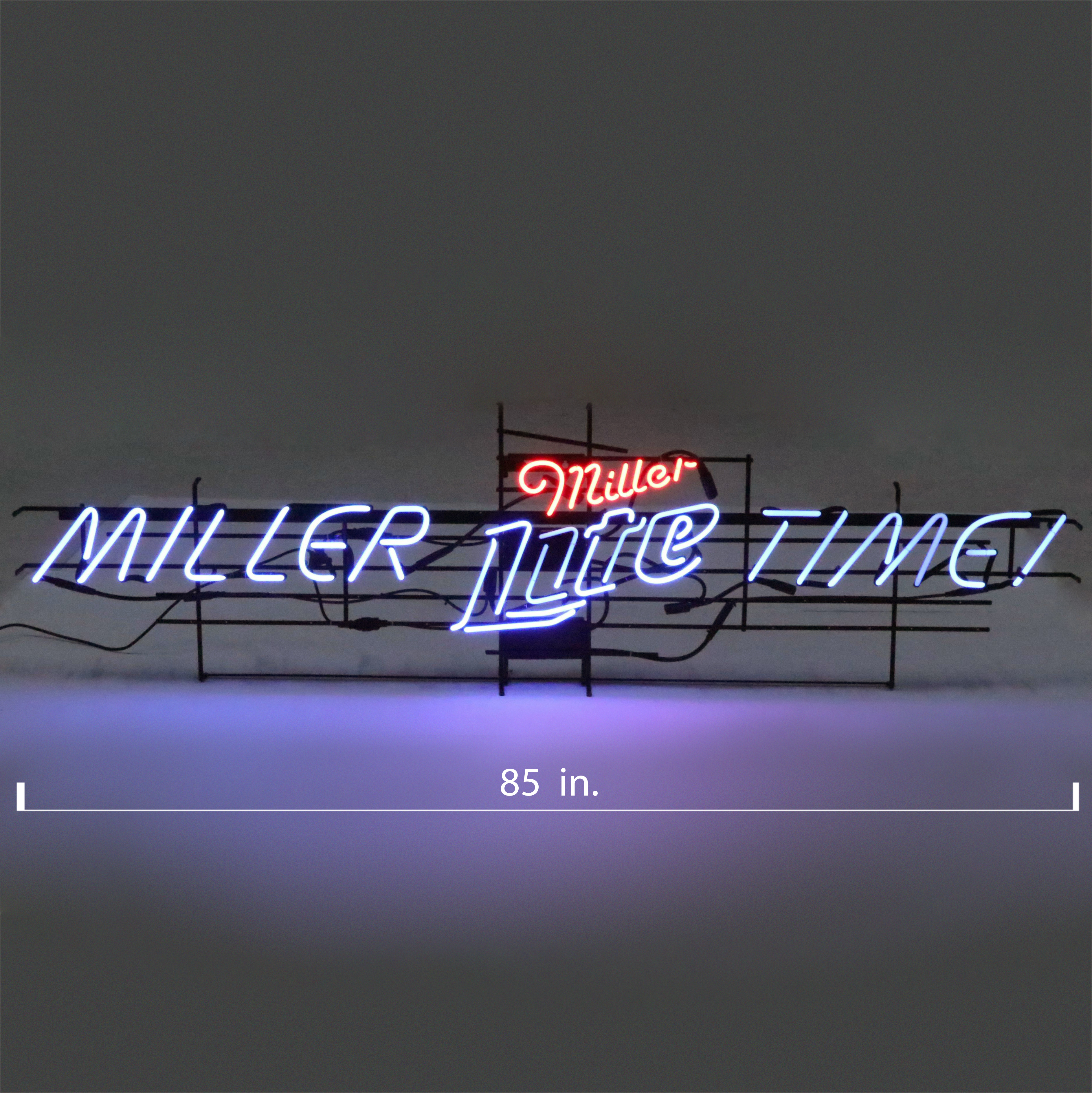 Miller Lite "Miller Time!" 7ft Neon Advertising Sign