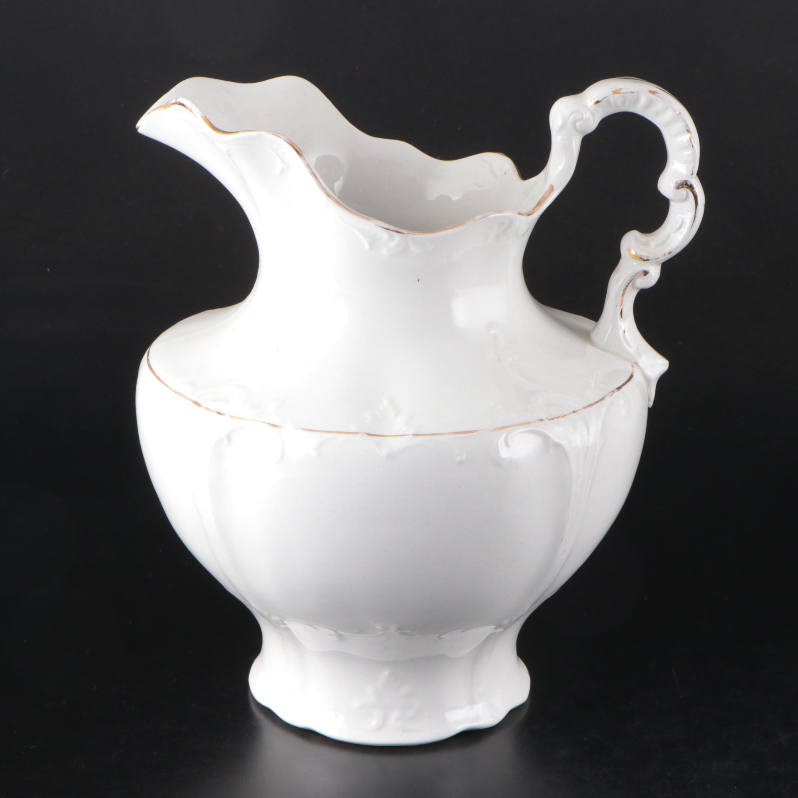 Wood, Son & Co. Ironstone Platter with Other Trays, Pitcher and Teapot