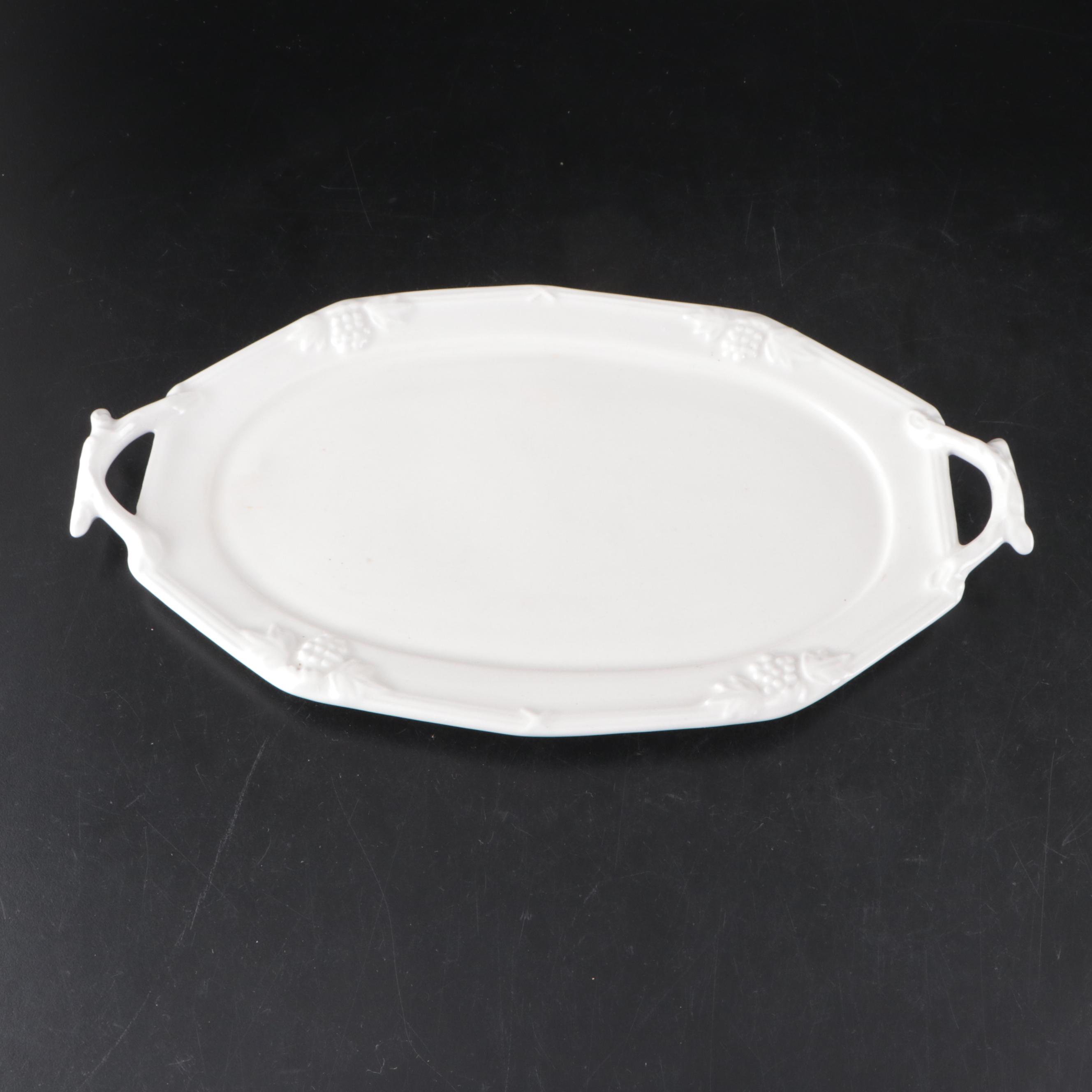 Wood, Son & Co. Ironstone Platter with Other Trays, Pitcher and Teapot