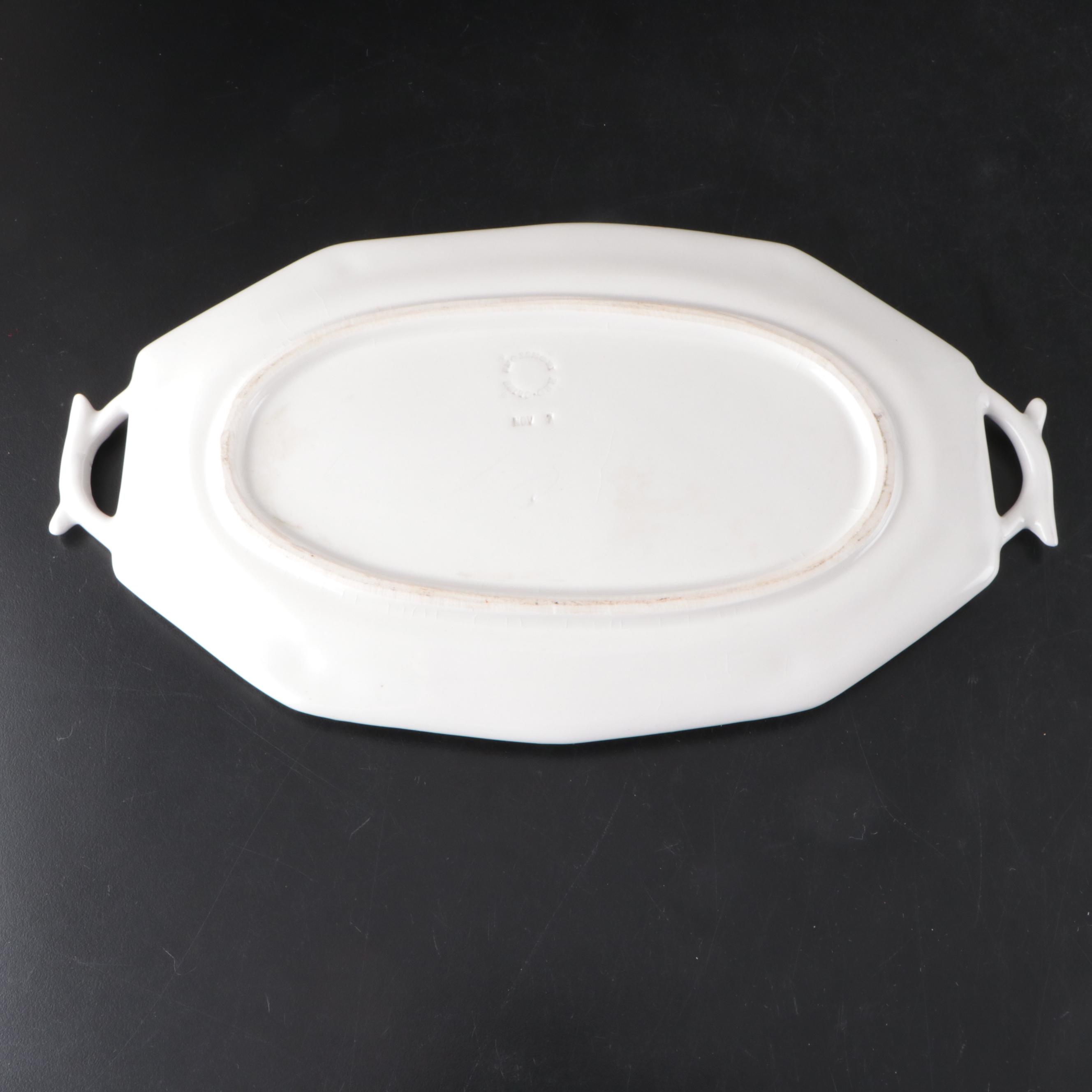 Wood, Son & Co. Ironstone Platter with Other Trays, Pitcher and Teapot