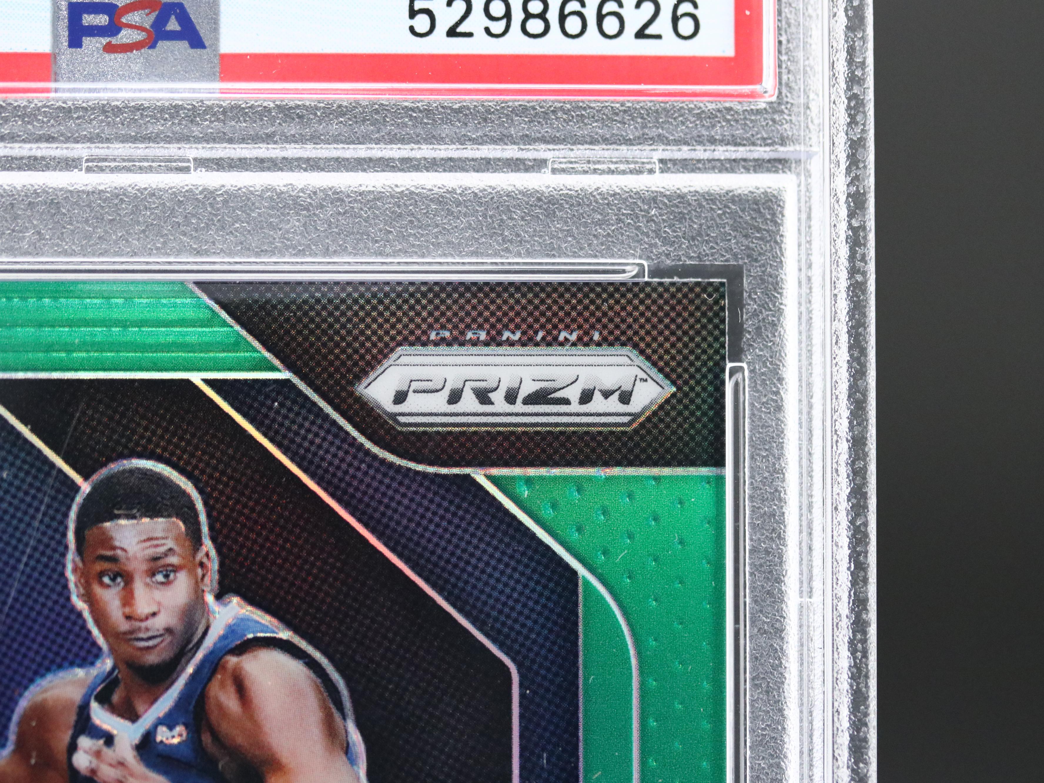 2018 Prizm Jaren Jackson Jr. Green Rookie Basketball Card Graded PSA 9 and More