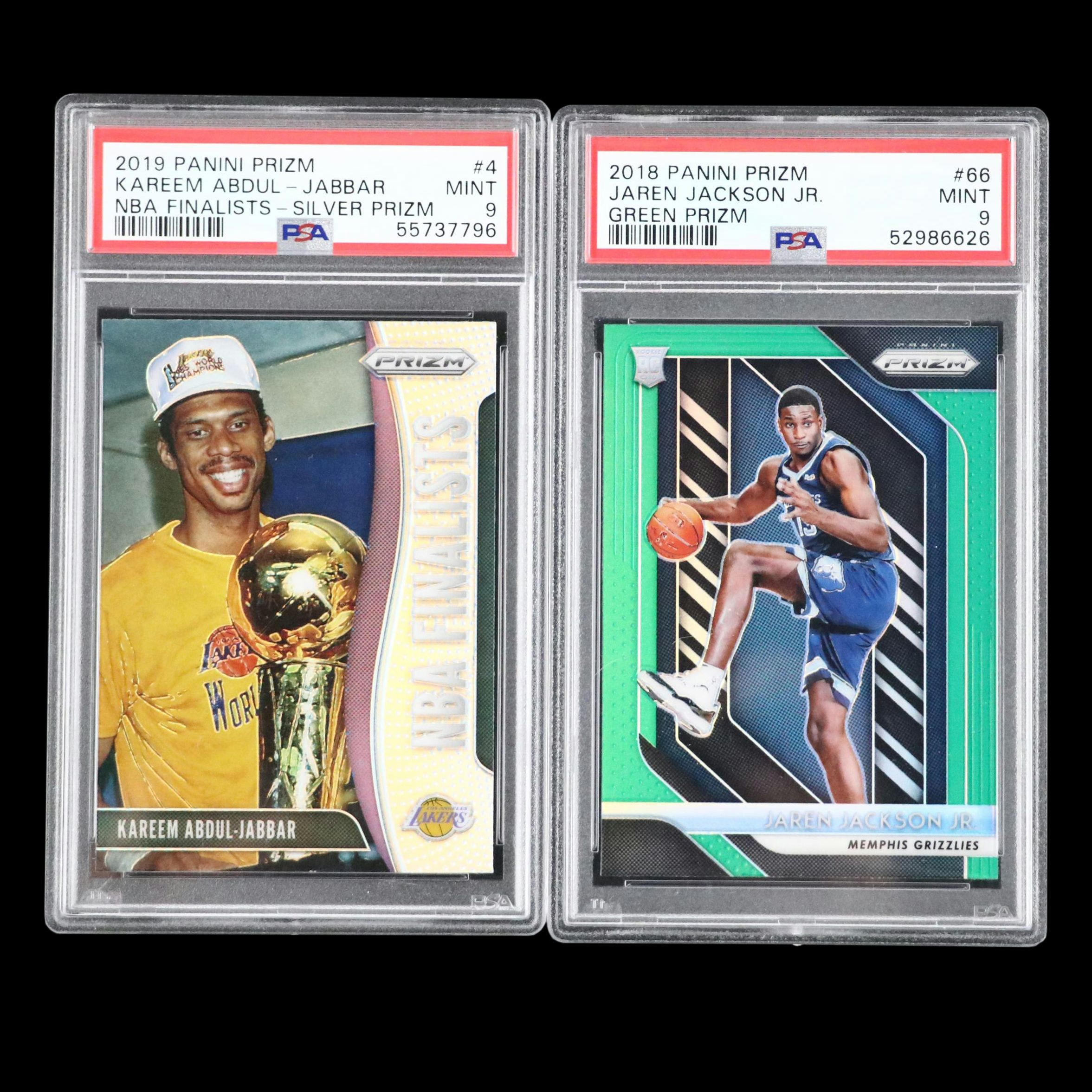 2018 Prizm Jaren Jackson Jr. Green Rookie Basketball Card Graded PSA 9 and More