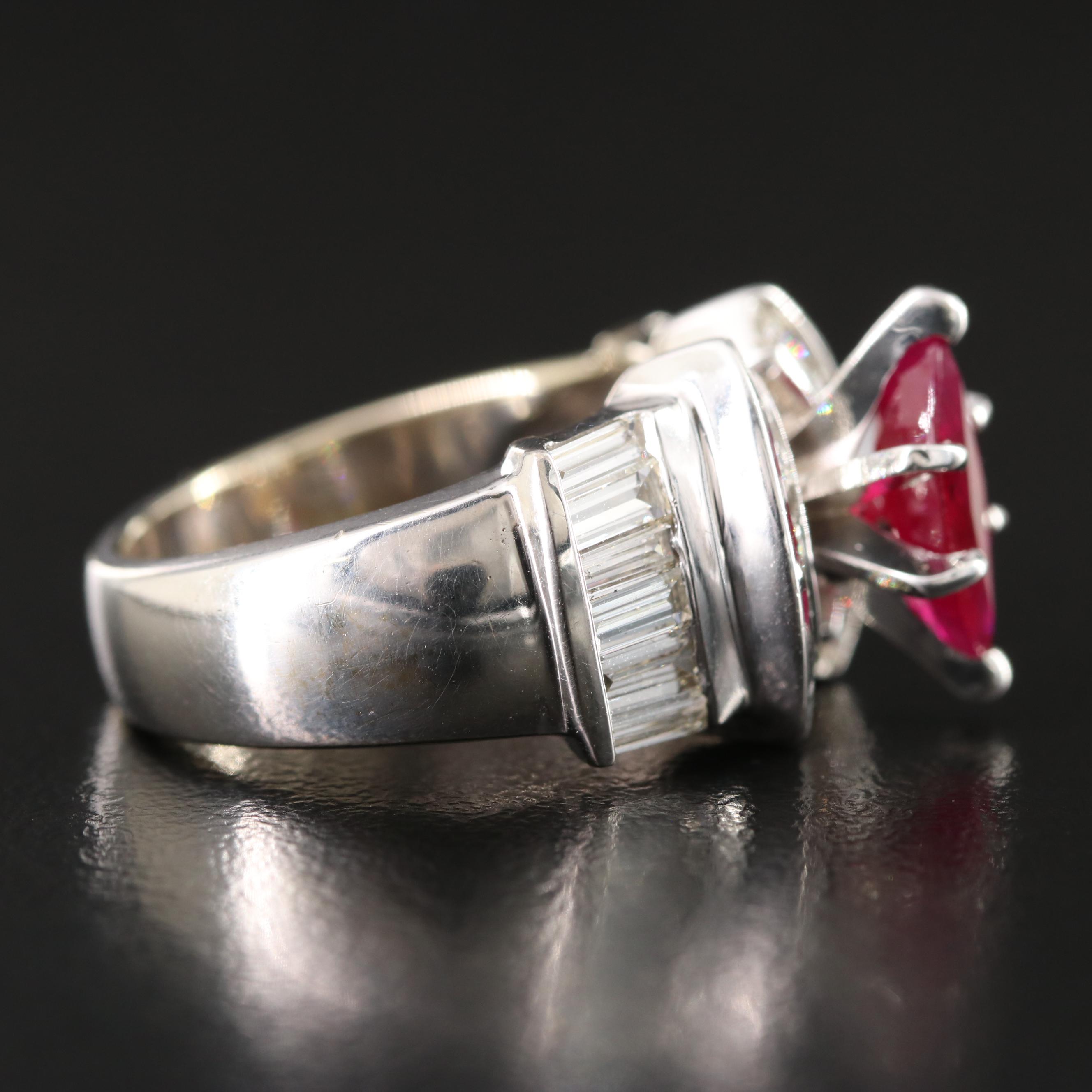 18K Ruby and Diamond Ring