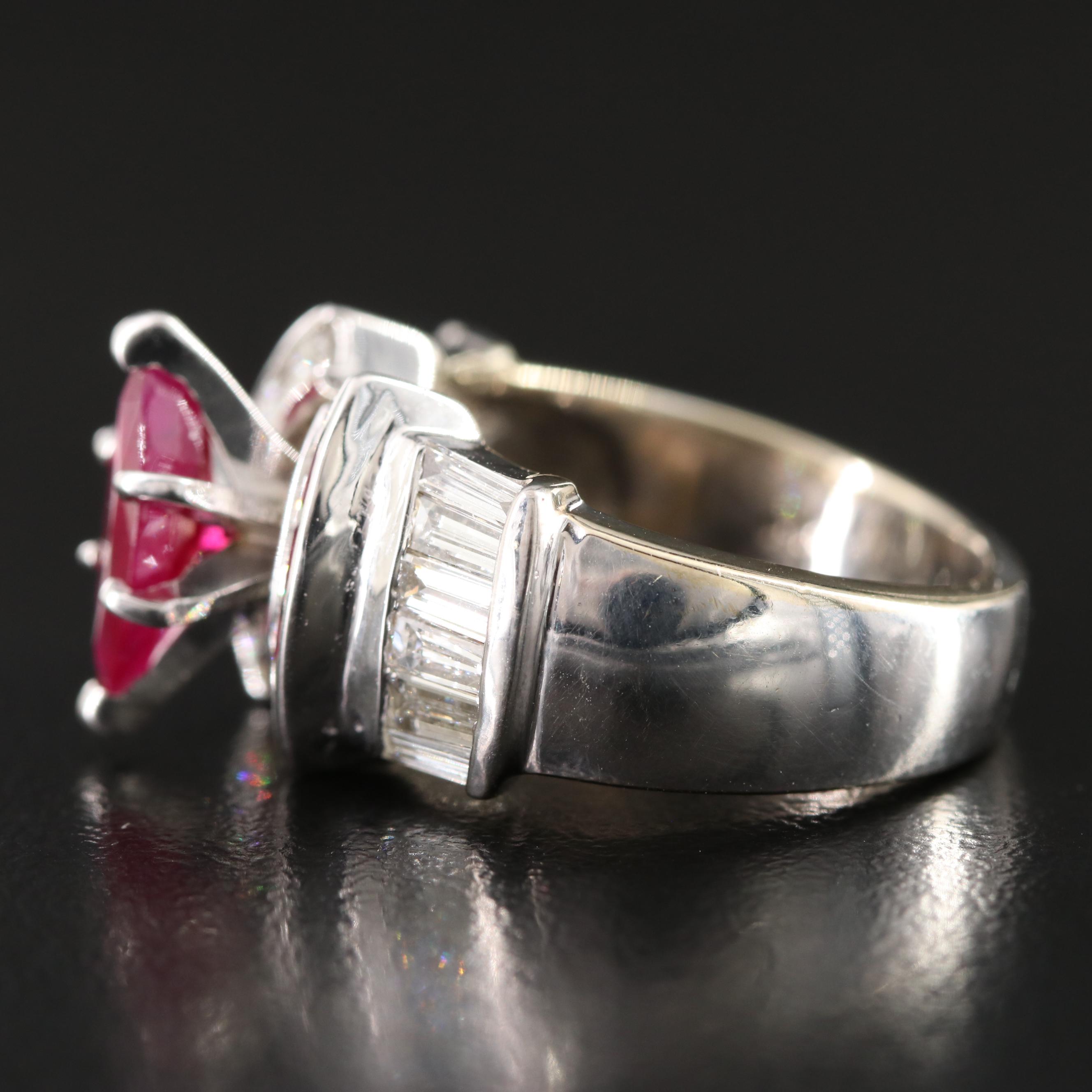 18K Ruby and Diamond Ring